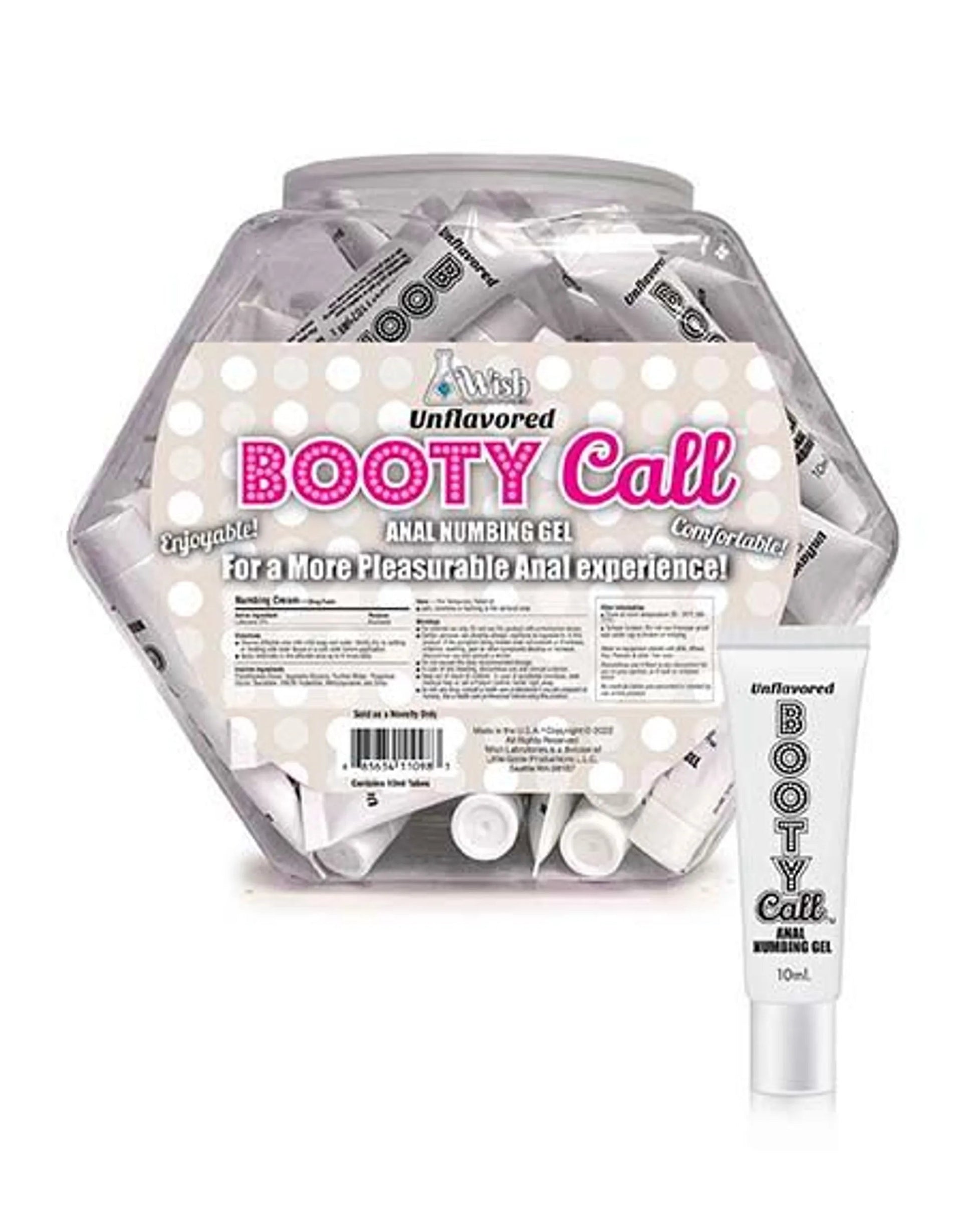 Booty Call Fishbowl 65 Pillow Packs Unflavored Little Genie