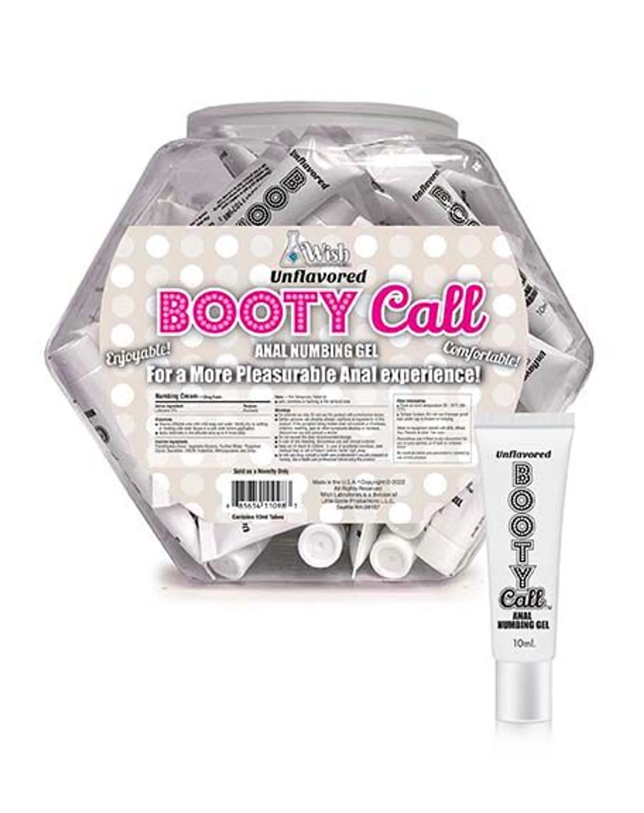 Booty Call Fishbowl 65 Pillow Packs Unflavored Little Genie