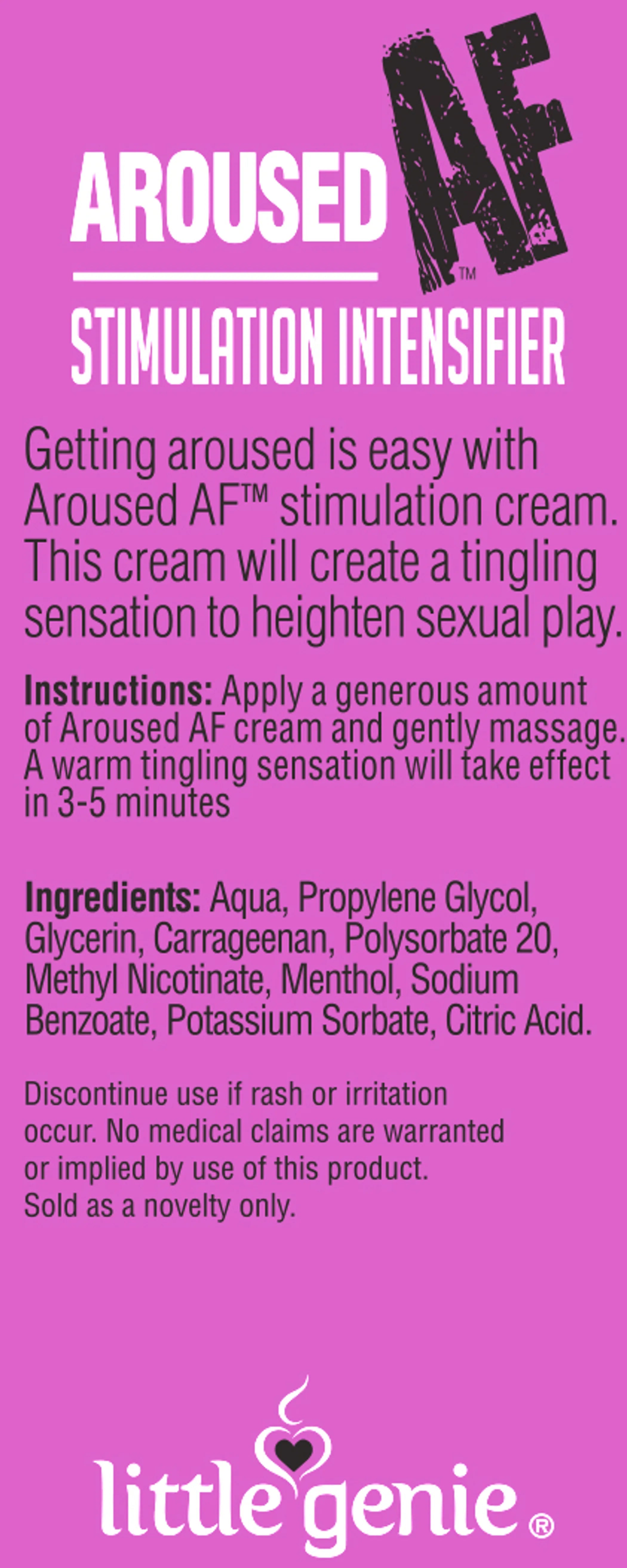AROUSED AF STIMULATION CREAM Little Genie