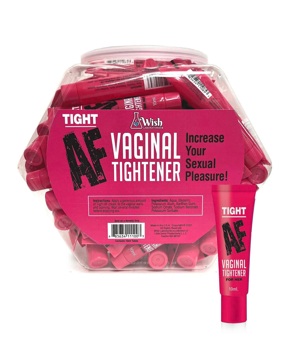 TIGHT AF FISHBOWL 65 PACK TIGHTENING CREAM 10ML Little Genie