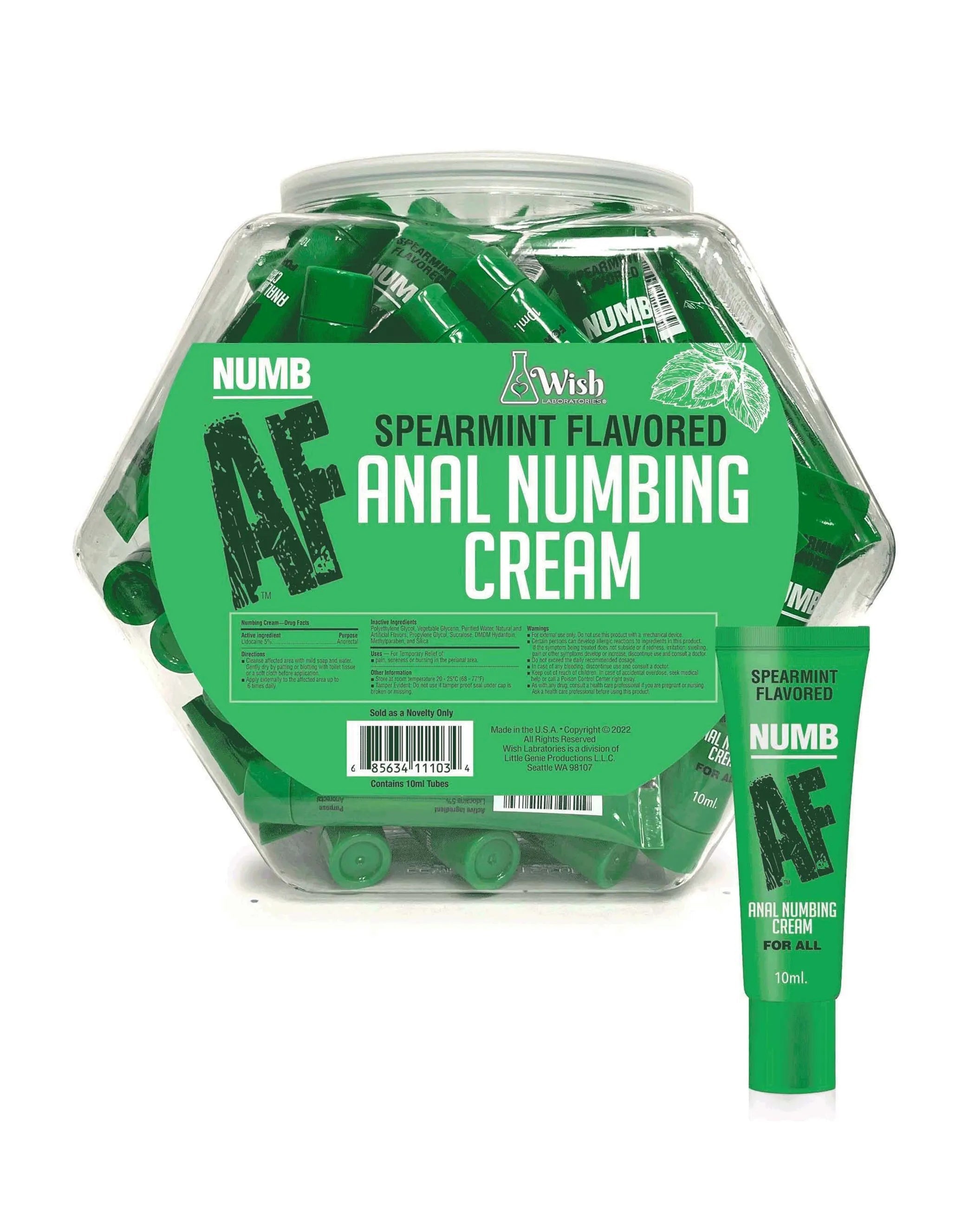 Numb AF Fishbowl Mint Anal Desensitizer 10ml Little Genie