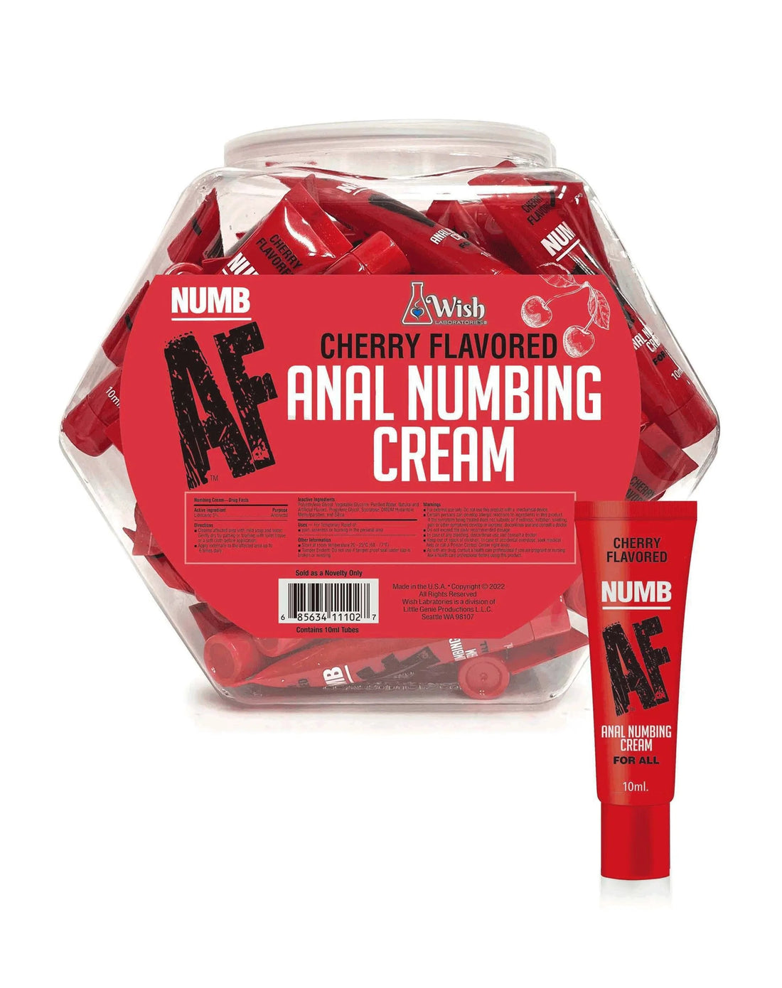 Numb AF Fishbowl Anal Desensitizer Cherry 10ml Little Genie
