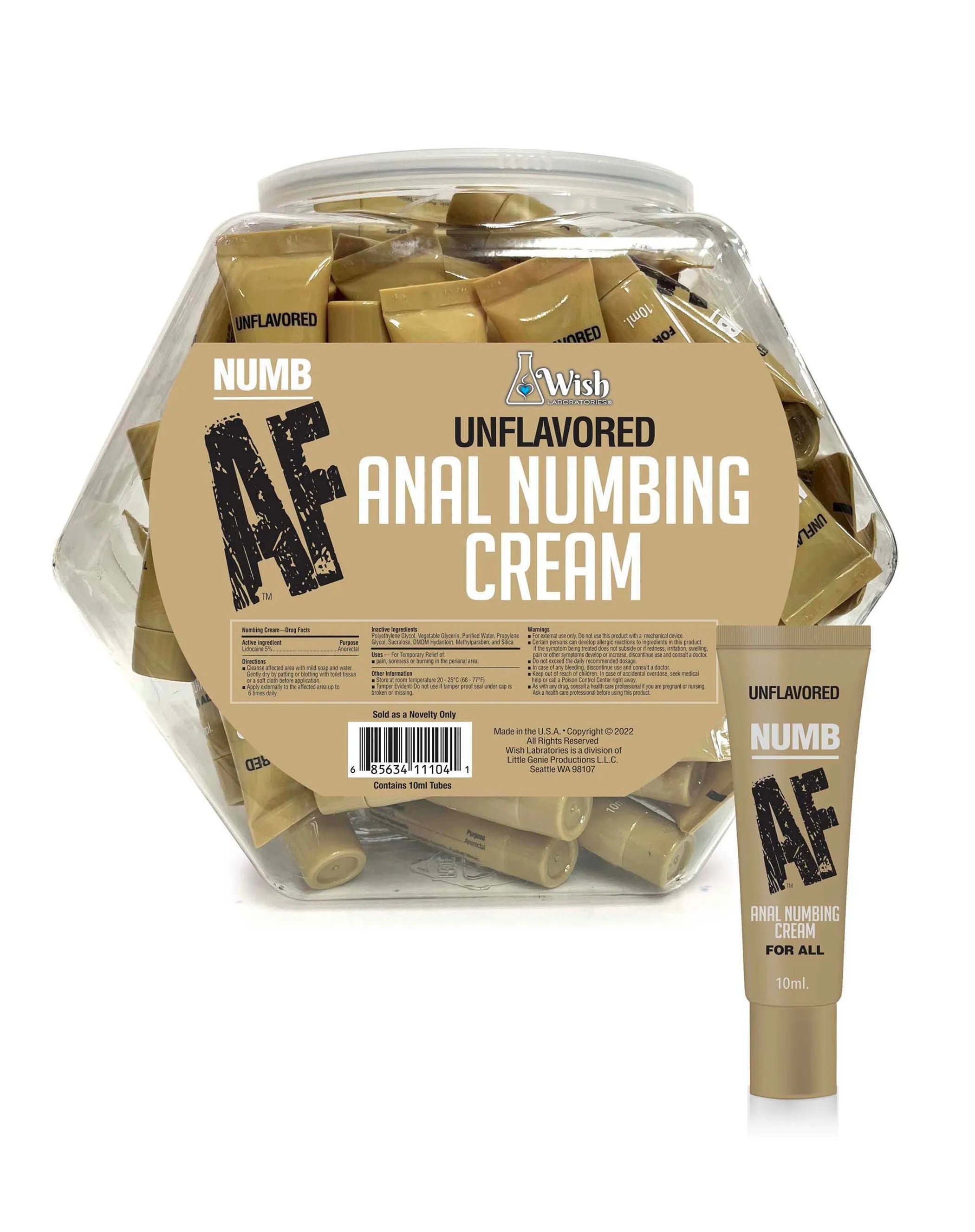Numb AF Fishbowl Anal Desensitizer Gel 10ml Little Genie