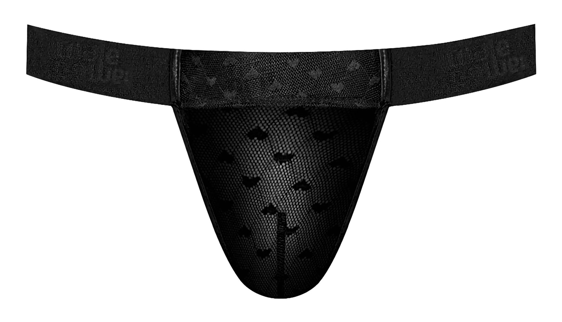 Heart Breaker Micro V Thong – Black (L/XL) Male Power Lingerie