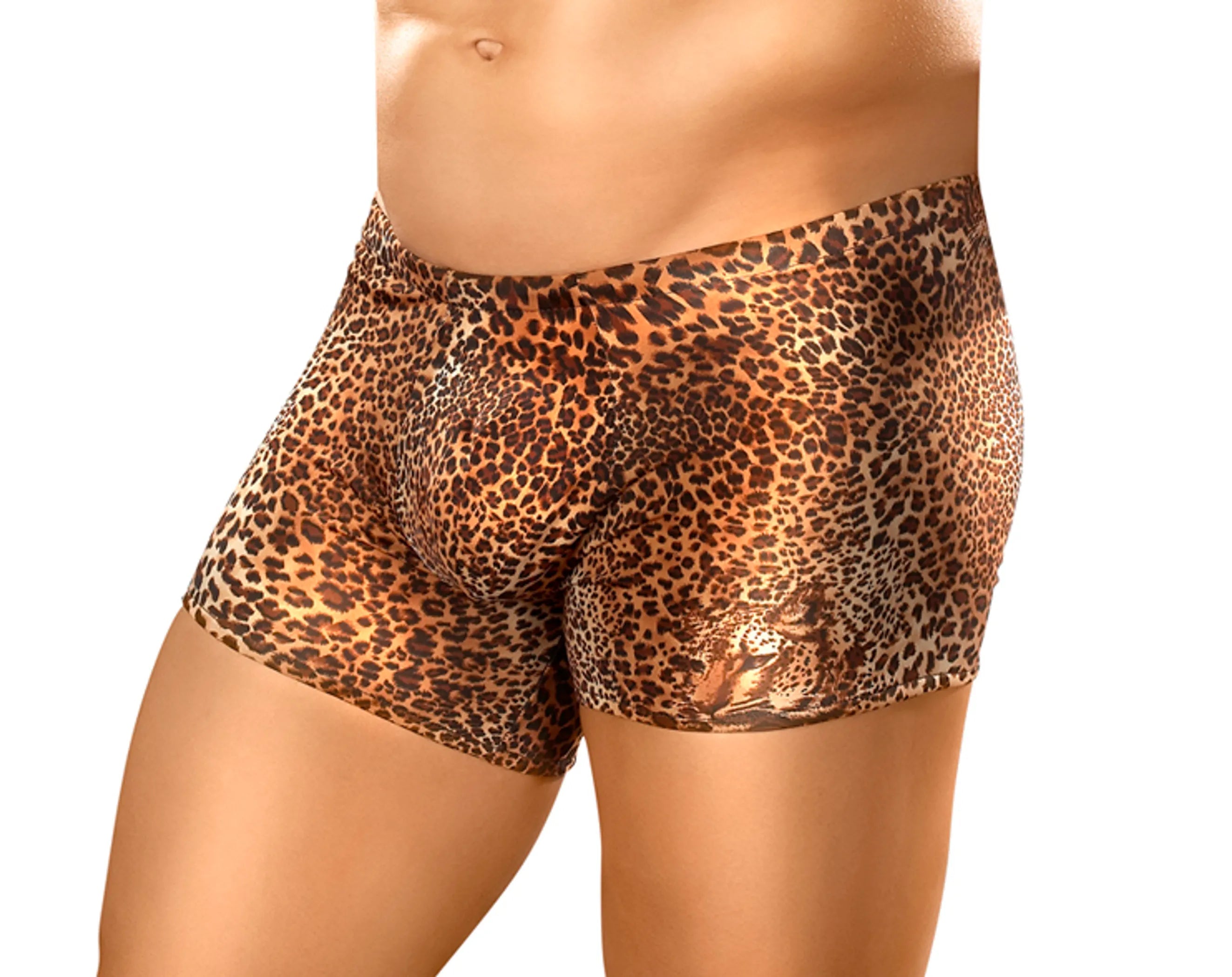 Animal Pouch Short – Medium Leopard Male Power Lingerie