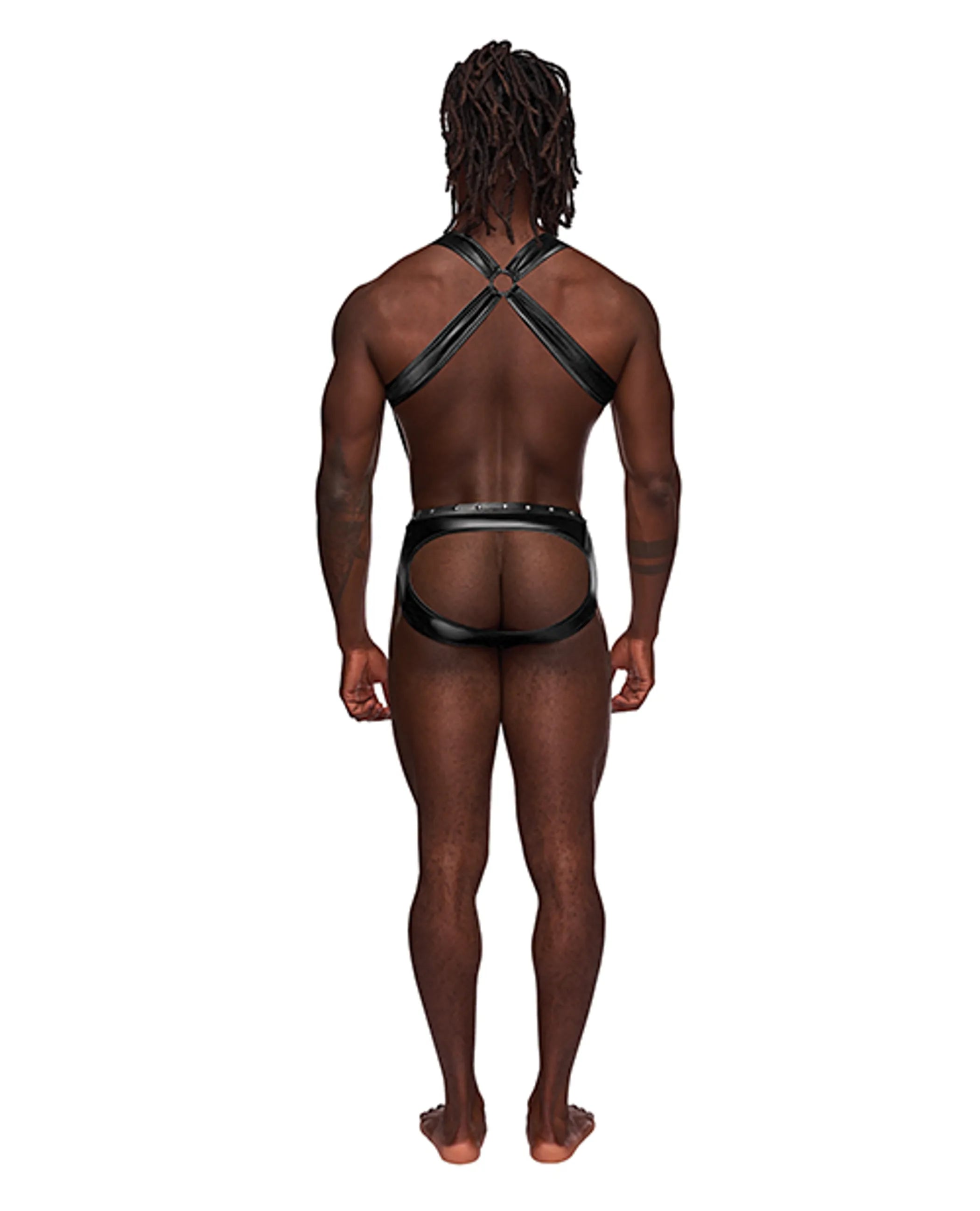 Uranus Studded Harness Black L/XL Male Power Lingerie