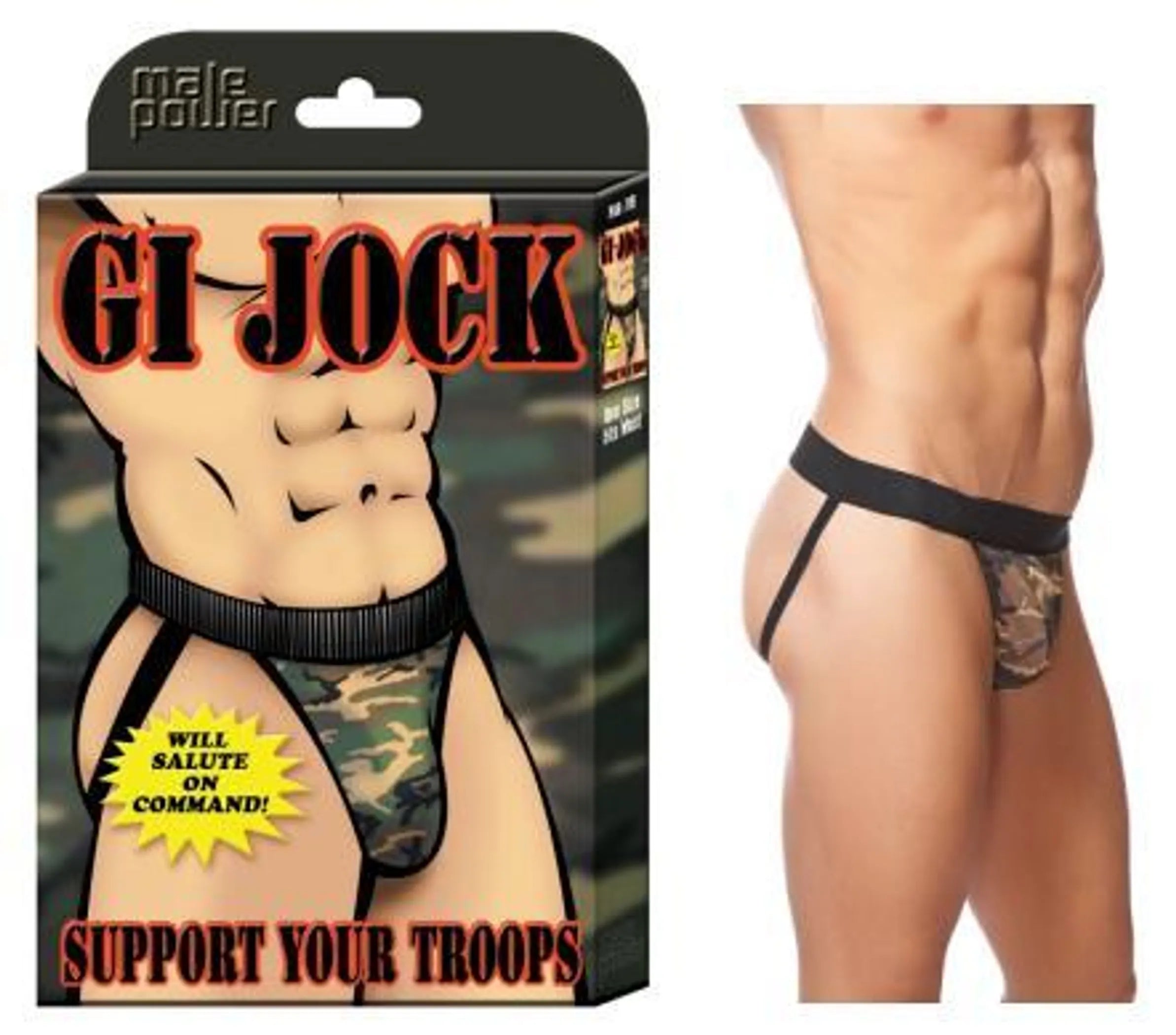Novelty G.I. Jock Camo Jock O/S Male Power Lingerie
