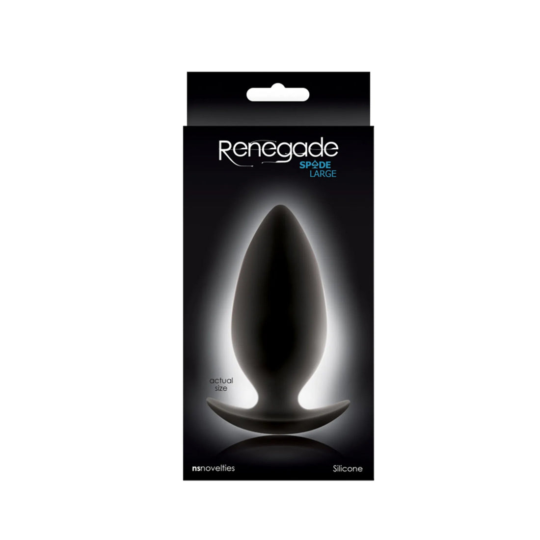 Renegade Spades Large Black Plug NS Novelties