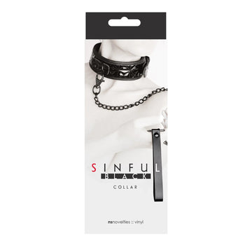 Sinful 2-Inch Black Collar NS Novelties