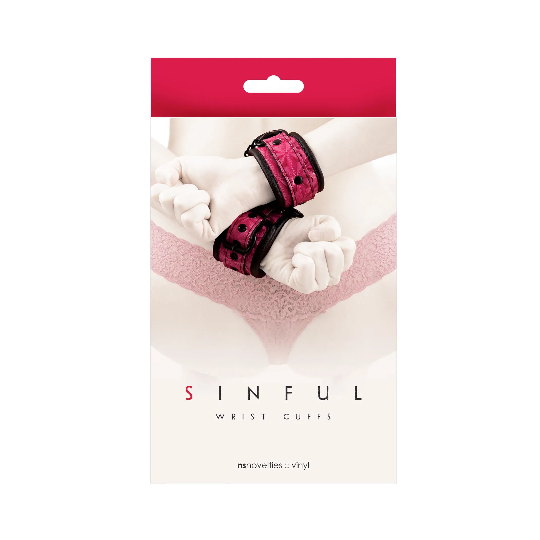 Sinful Wrist Cuffs Pink NS Novelties