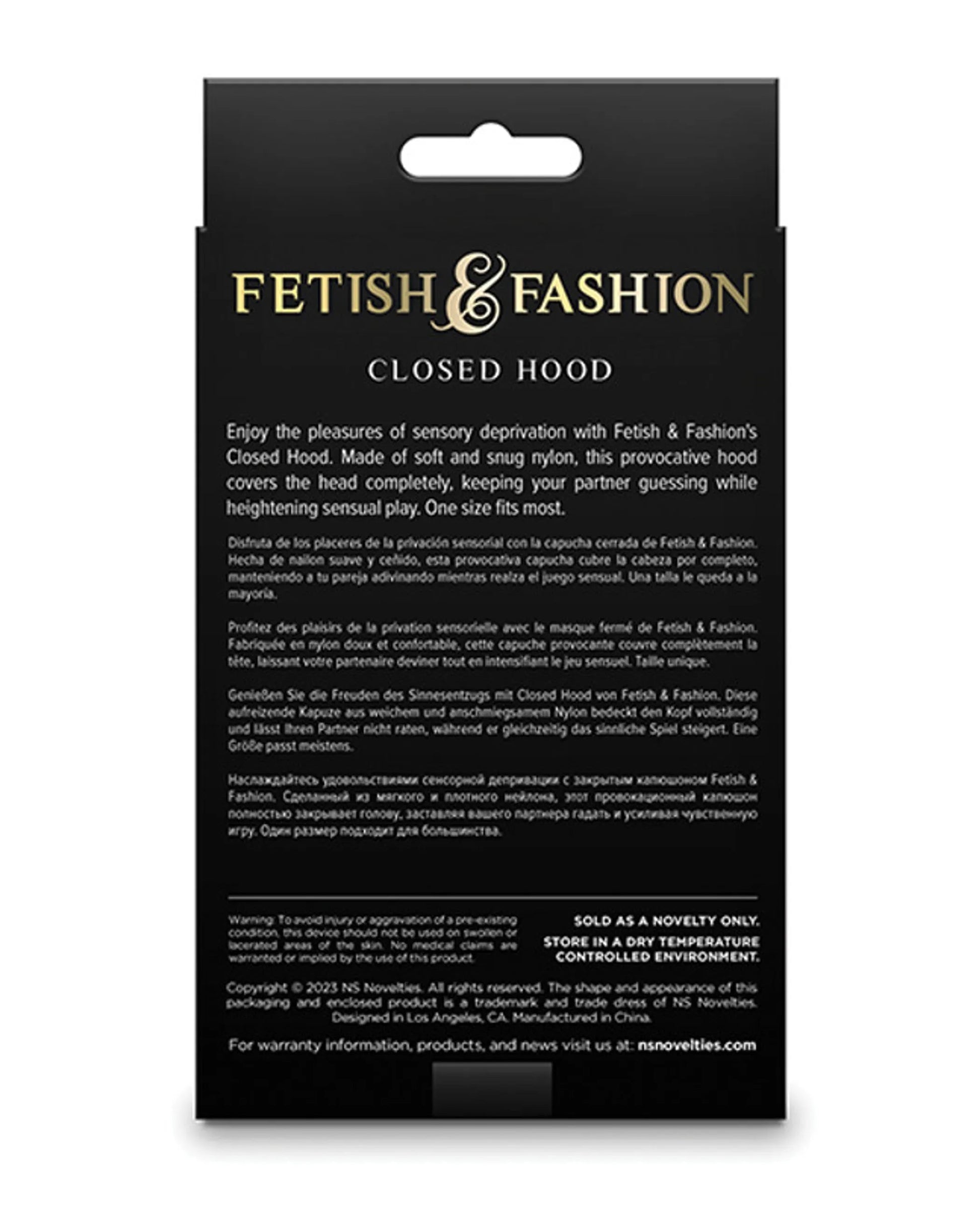 Fetish & Fantasy Closed Hood – White NS Novelties