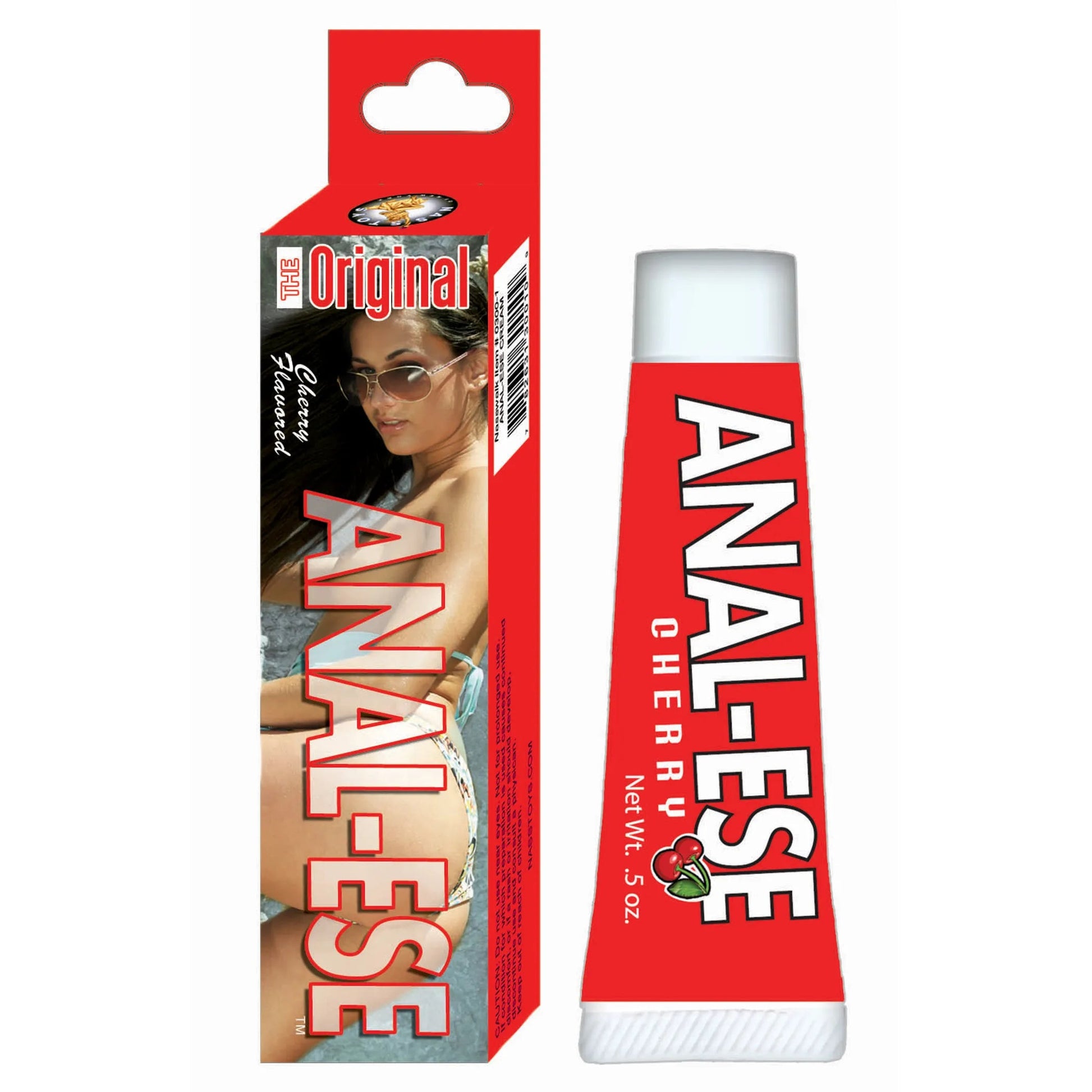Anal Ese Cream Cherry .5 oz Nasstoys