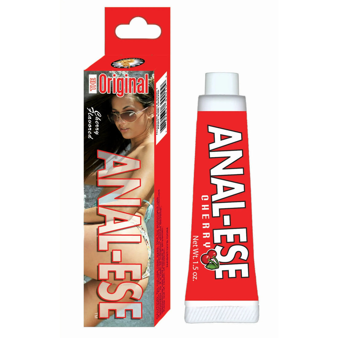 Anal-Ese Cream Cherry 1.5 oz Nasstoys