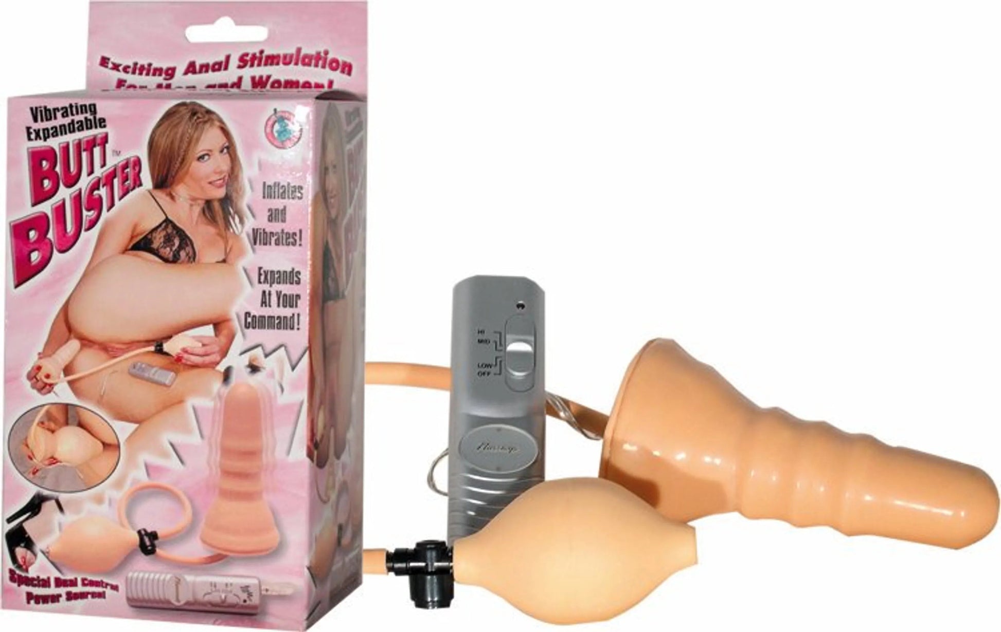 Expandable Vibrating Butt Plug Nasstoys