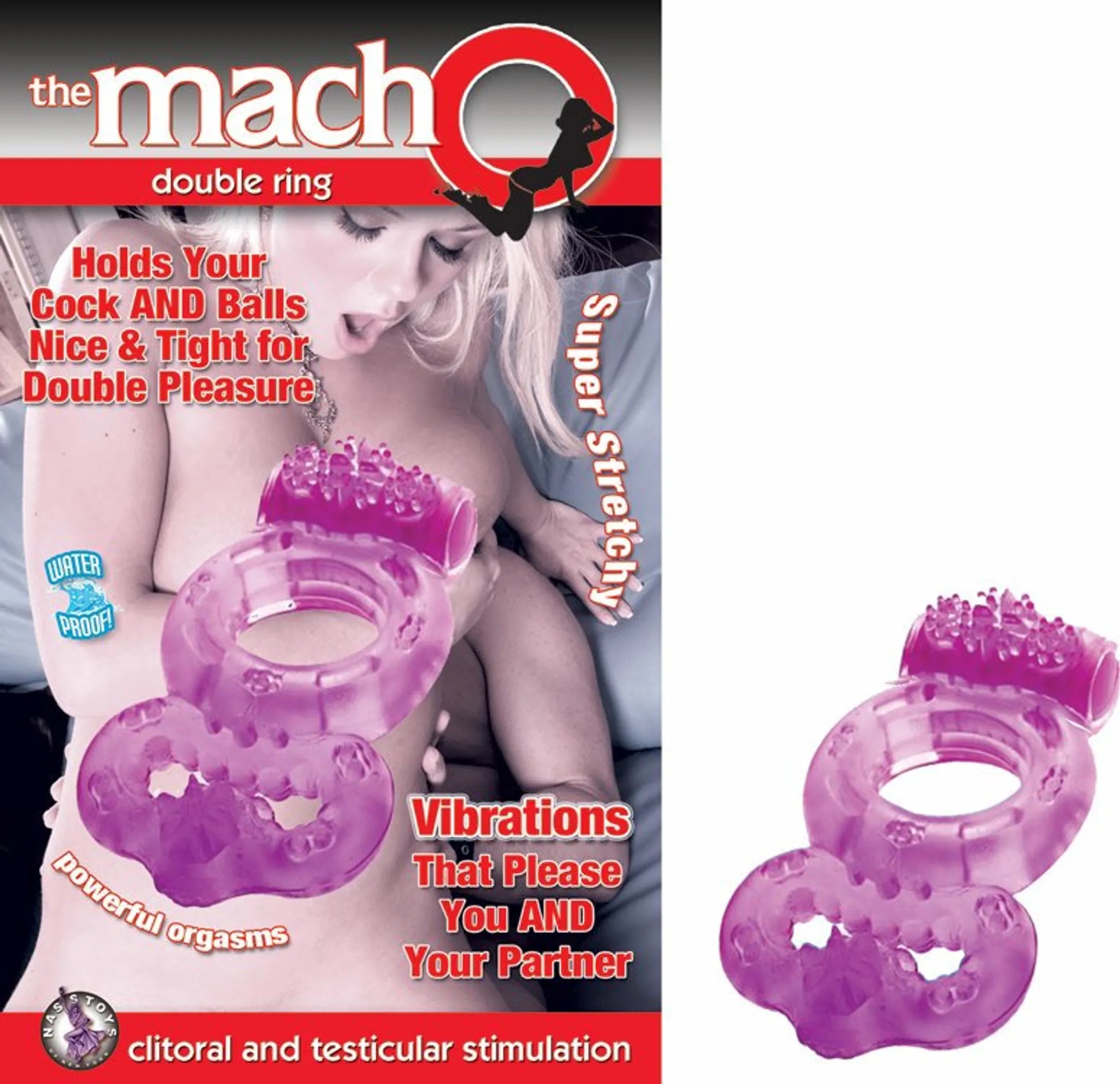 Macho Double Ring Purple Nasstoys