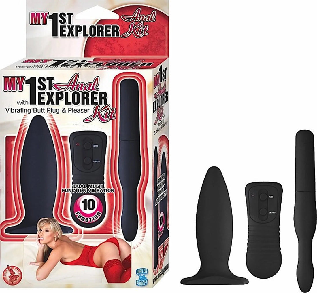 My 1st Anal Explorer Kit Black Nasstoys