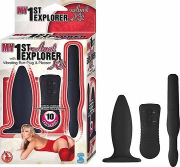My 1st Anal Explorer Kit Black Nasstoys