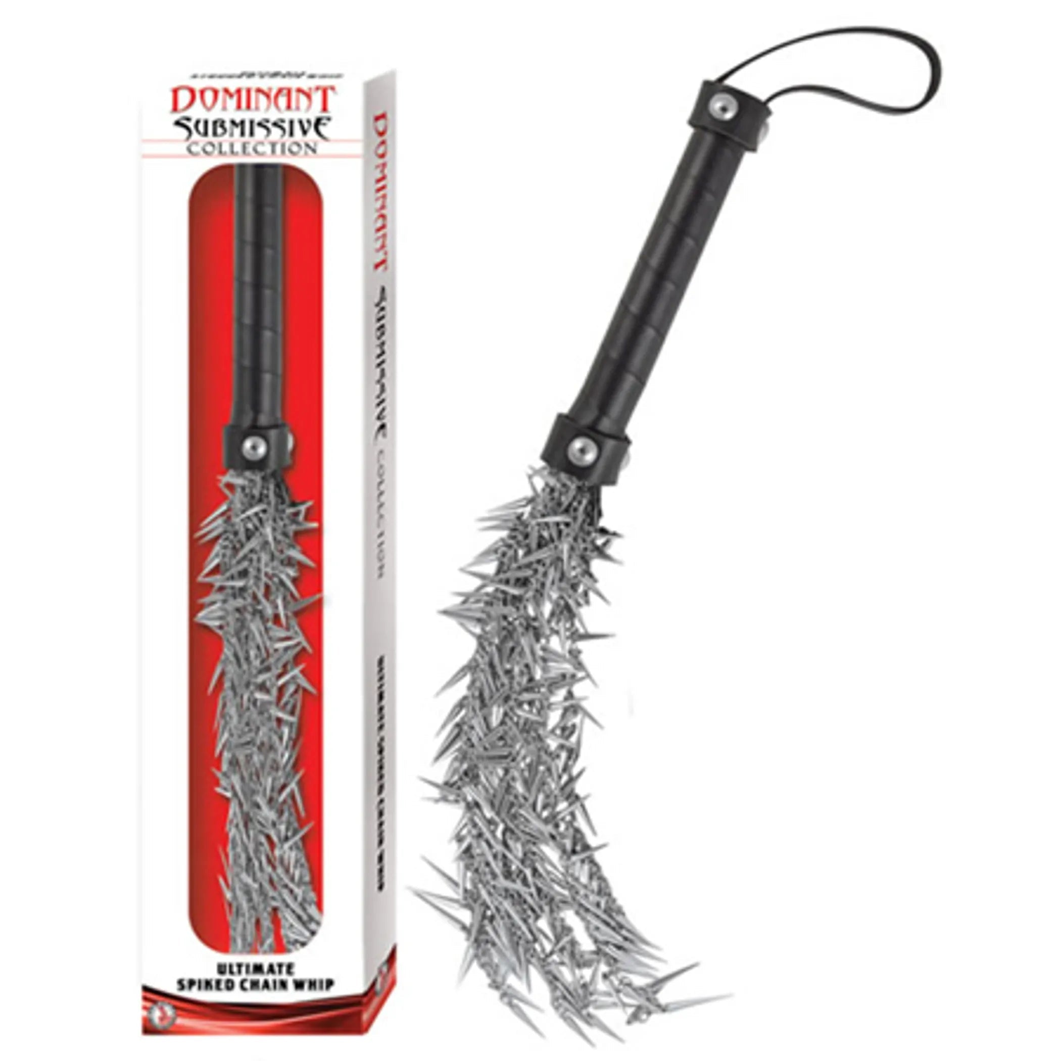 Dominant Submissive Collection Spiked Chain Whip Nasstoys