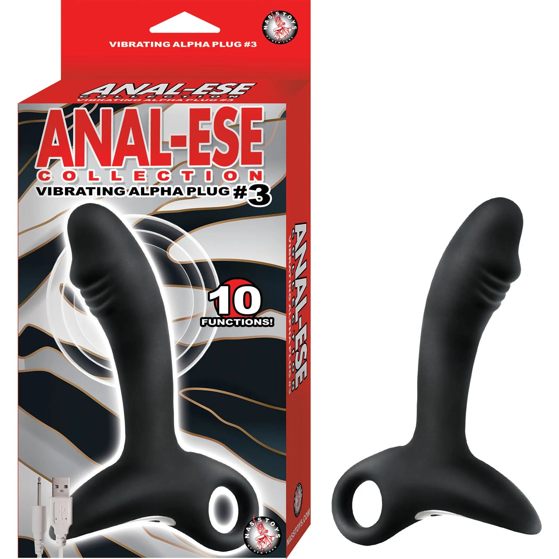 Anal-Ese Collection Vibrating Alpha Plug #3 Nasstoys