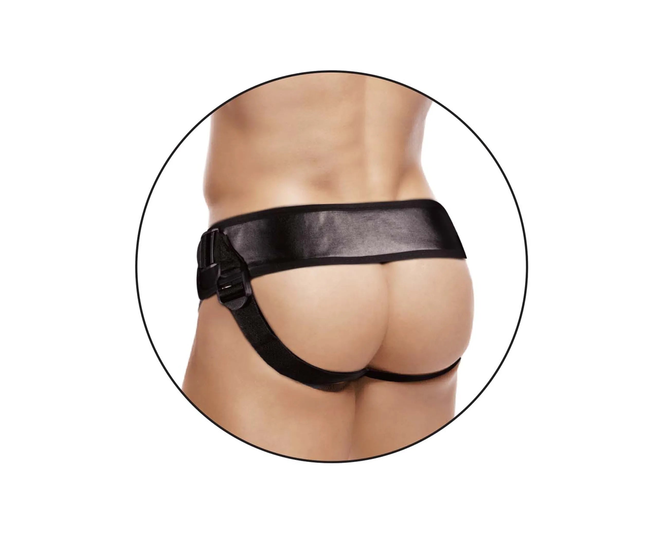 Erection Assistant Hollow Strap-On 8" White Nasstoys
