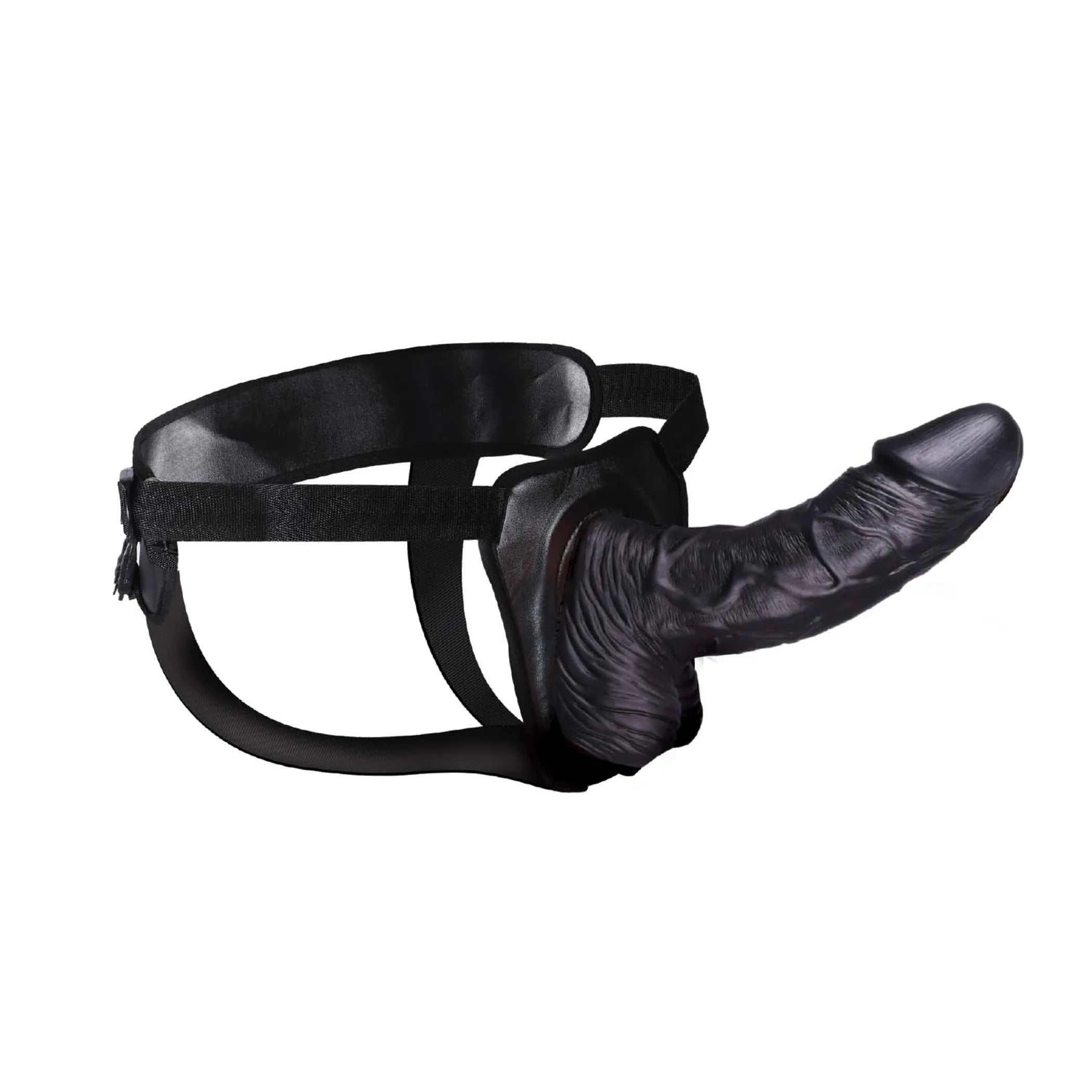 Erection Assistant Hollow Strap-On 8 Black Nasstoys