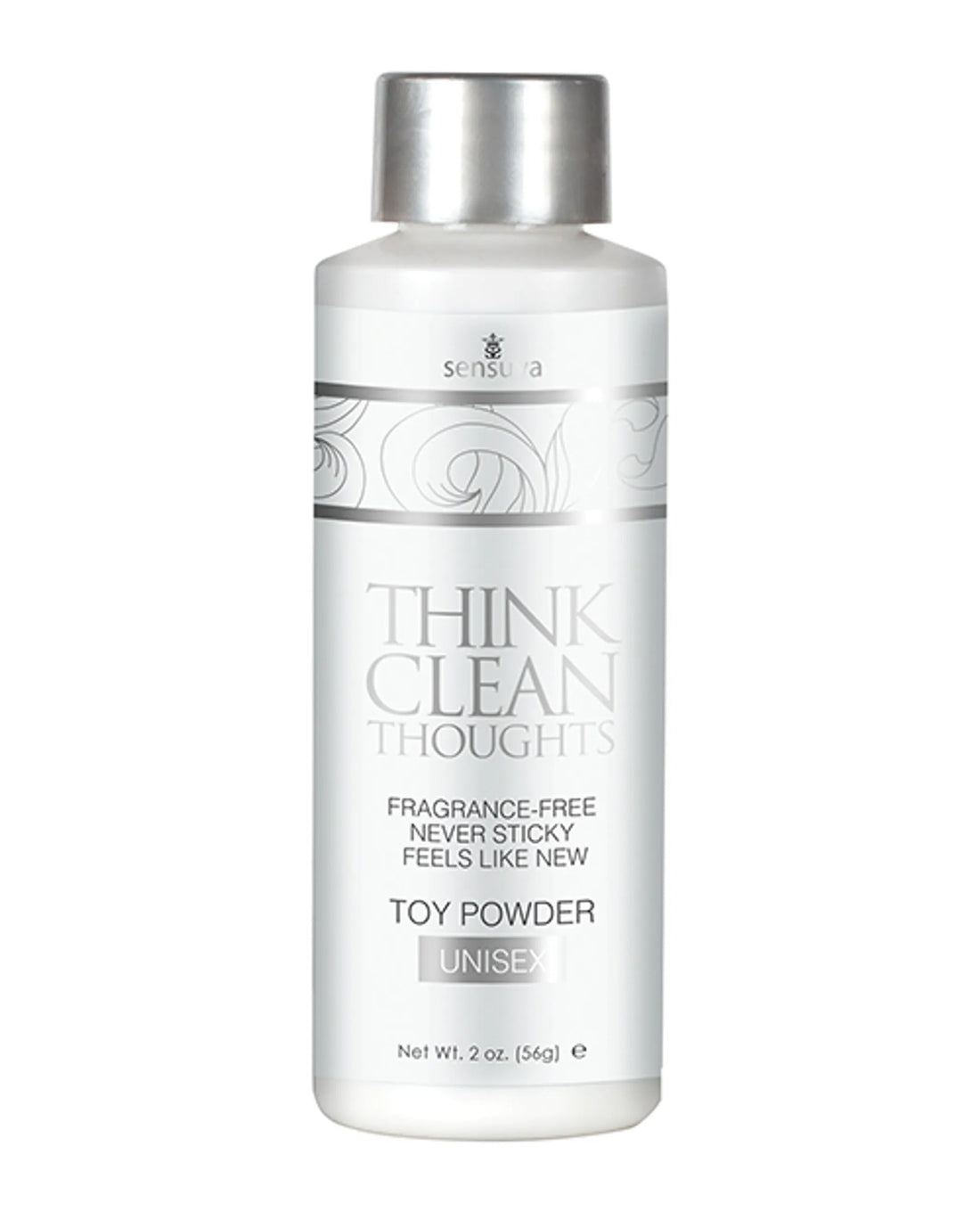 THINK CLEAN THOUGHTS TOY POWDER 2 OZ BOTTLE Sensuva