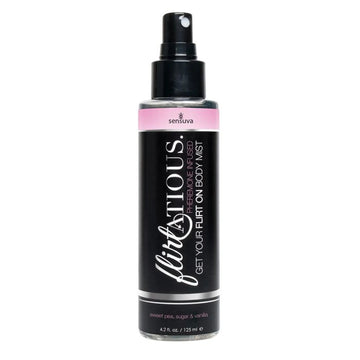FLIRTATIOUS BODY MIST VANILLA SUGAR SWEET PEA 4.2 OZ Sensuva
