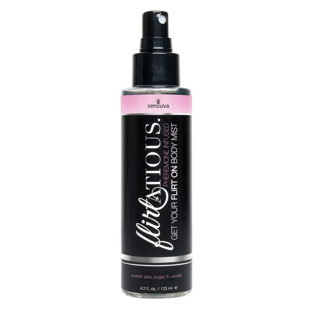 FLIRTATIOUS BODY MIST VANILLA SUGAR SWEET PEA 4.2 OZ Sensuva