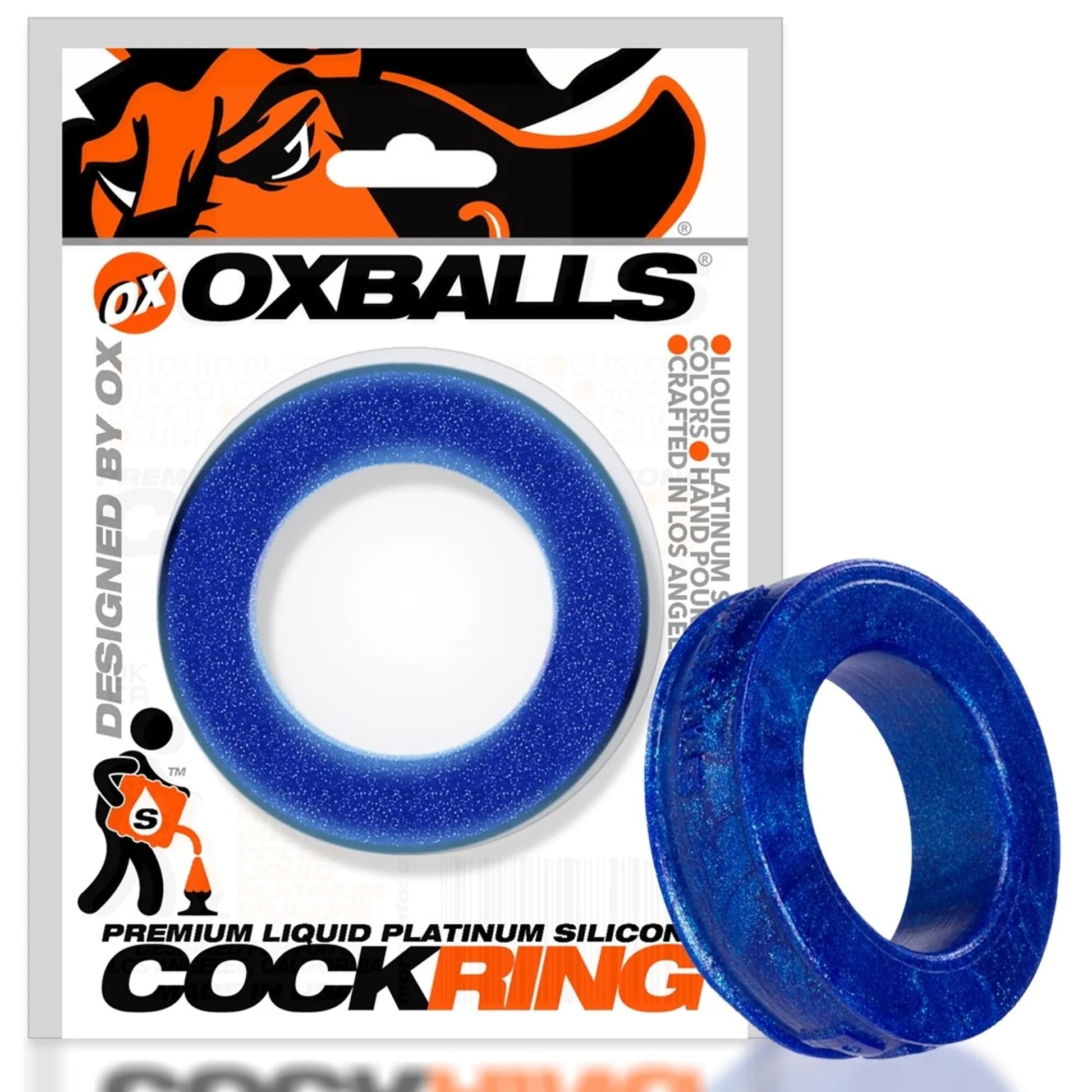 Pig-Ring Comfort Silicone Cock Ring – Blueballs by Oxballs OXBALLS