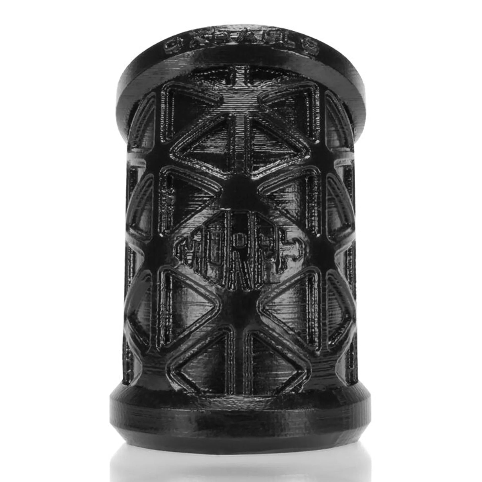 Morph Sleek Geometric Pattern Ballstretcher Silicone Smoosh Black OXBALLS