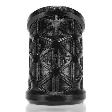 Morph Sleek Geometric Pattern Ballstretcher Silicone Smoosh Black OXBALLS