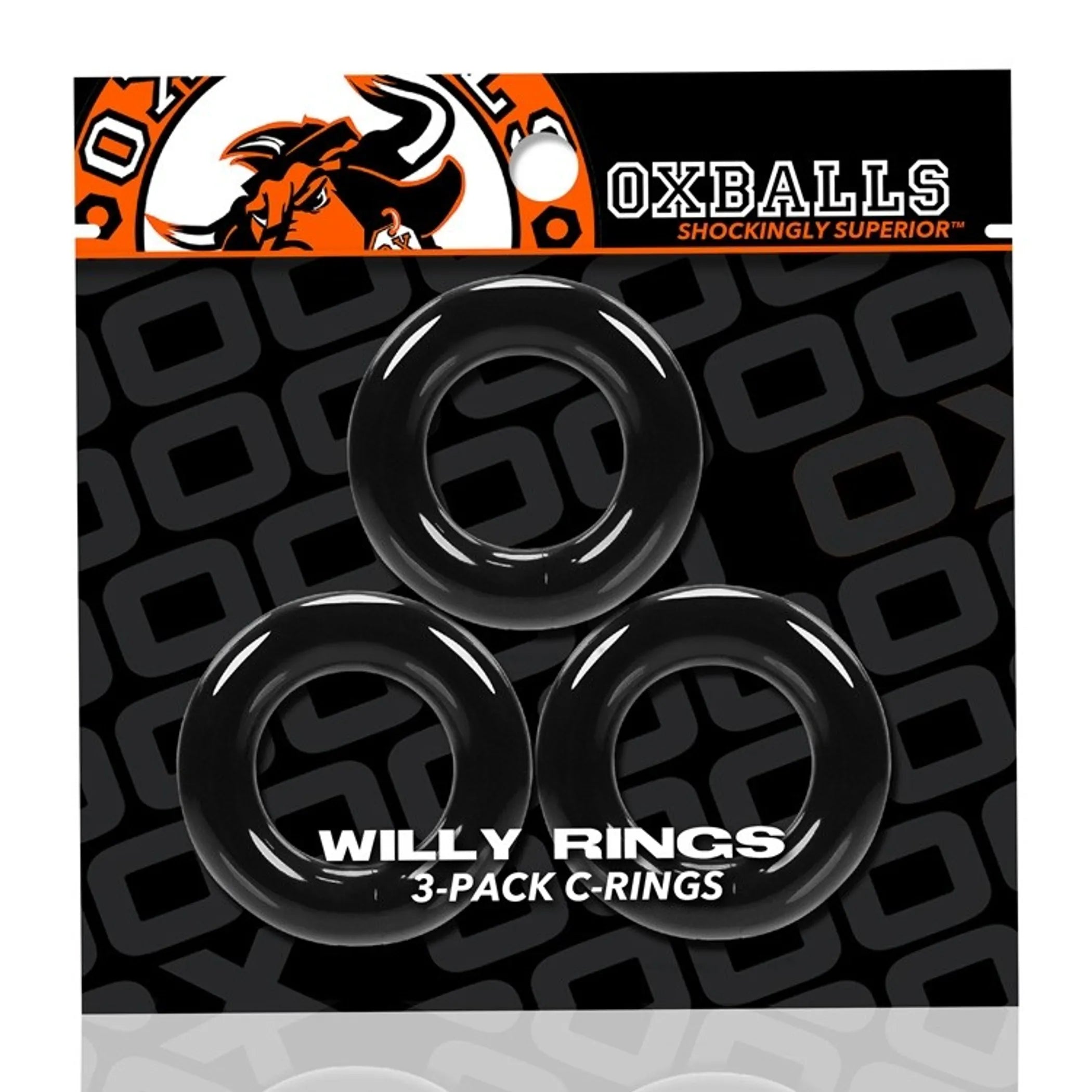Willy Rings 3 Pack Black OXBALLS