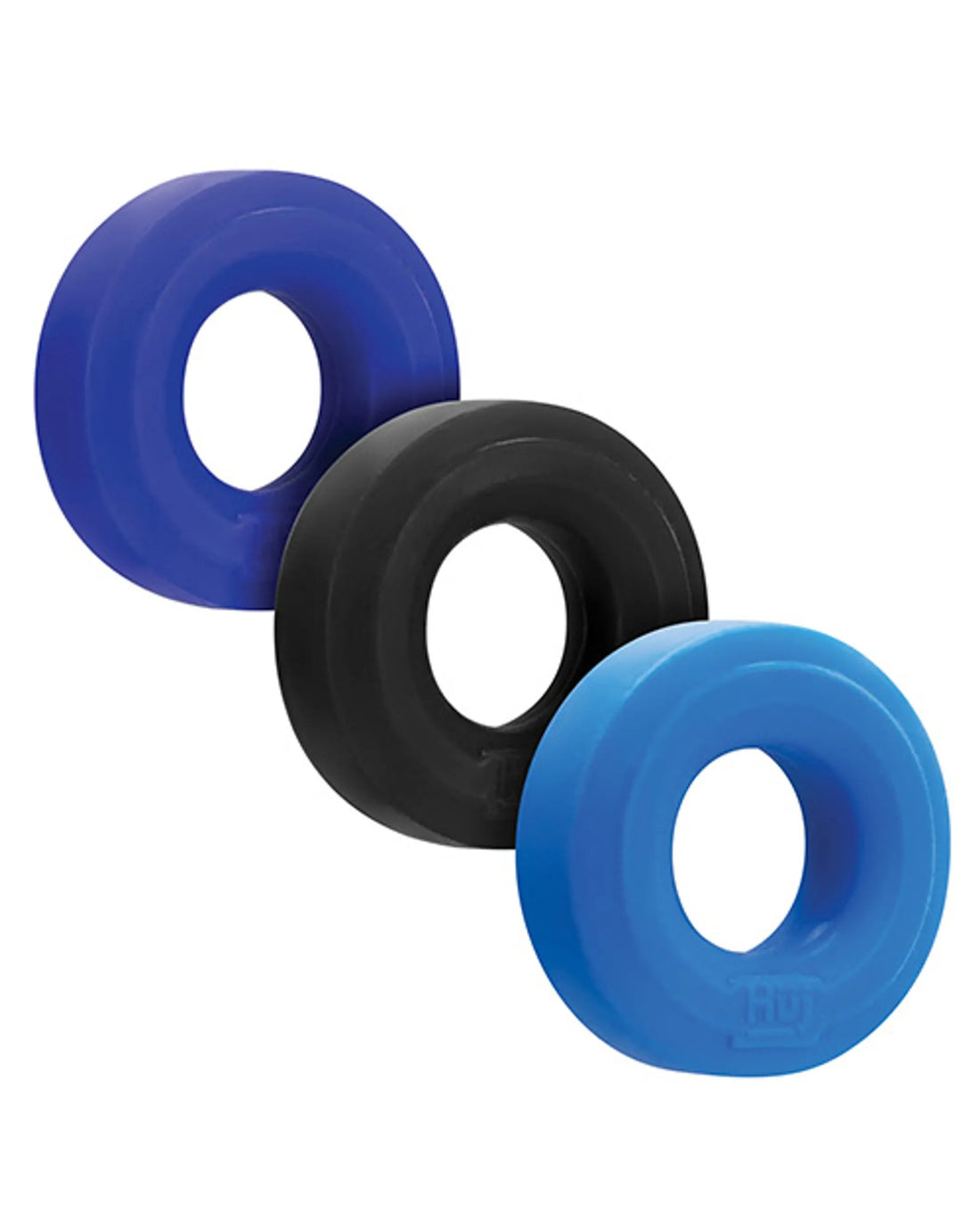 Hunky Junk HUJ C-Ring 3 Pack Blue/Multi OXBALLS