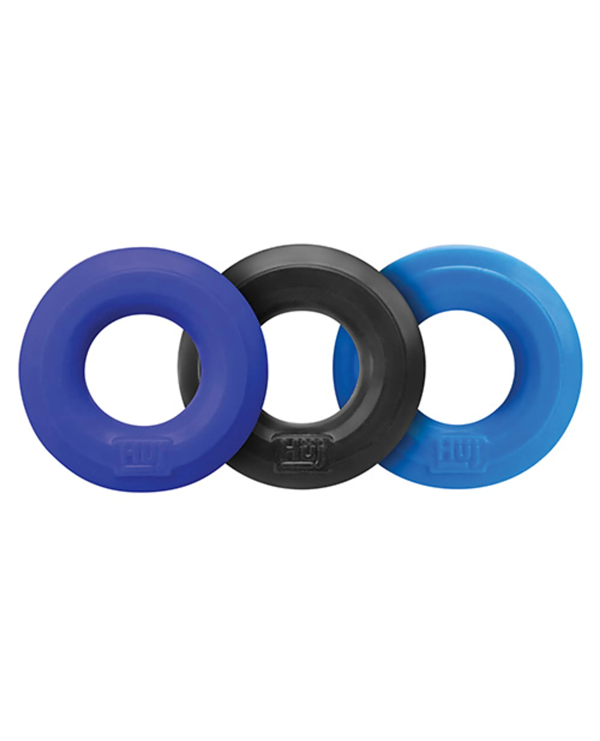 Hunky Junk HUJ C-Ring 3 Pack Blue/Multi OXBALLS