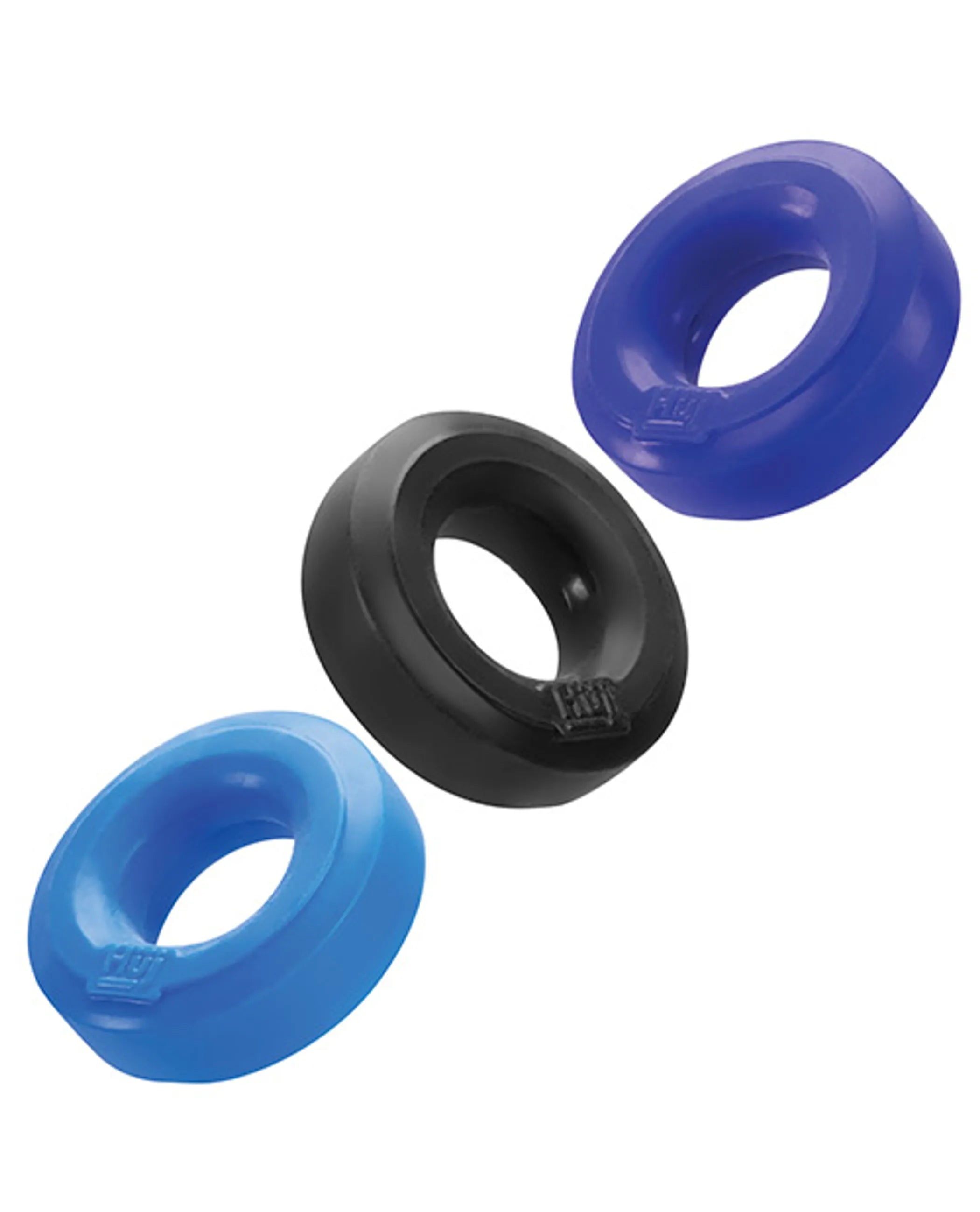 Hunky Junk HUJ C-Ring 3 Pack Blue/Multi OXBALLS