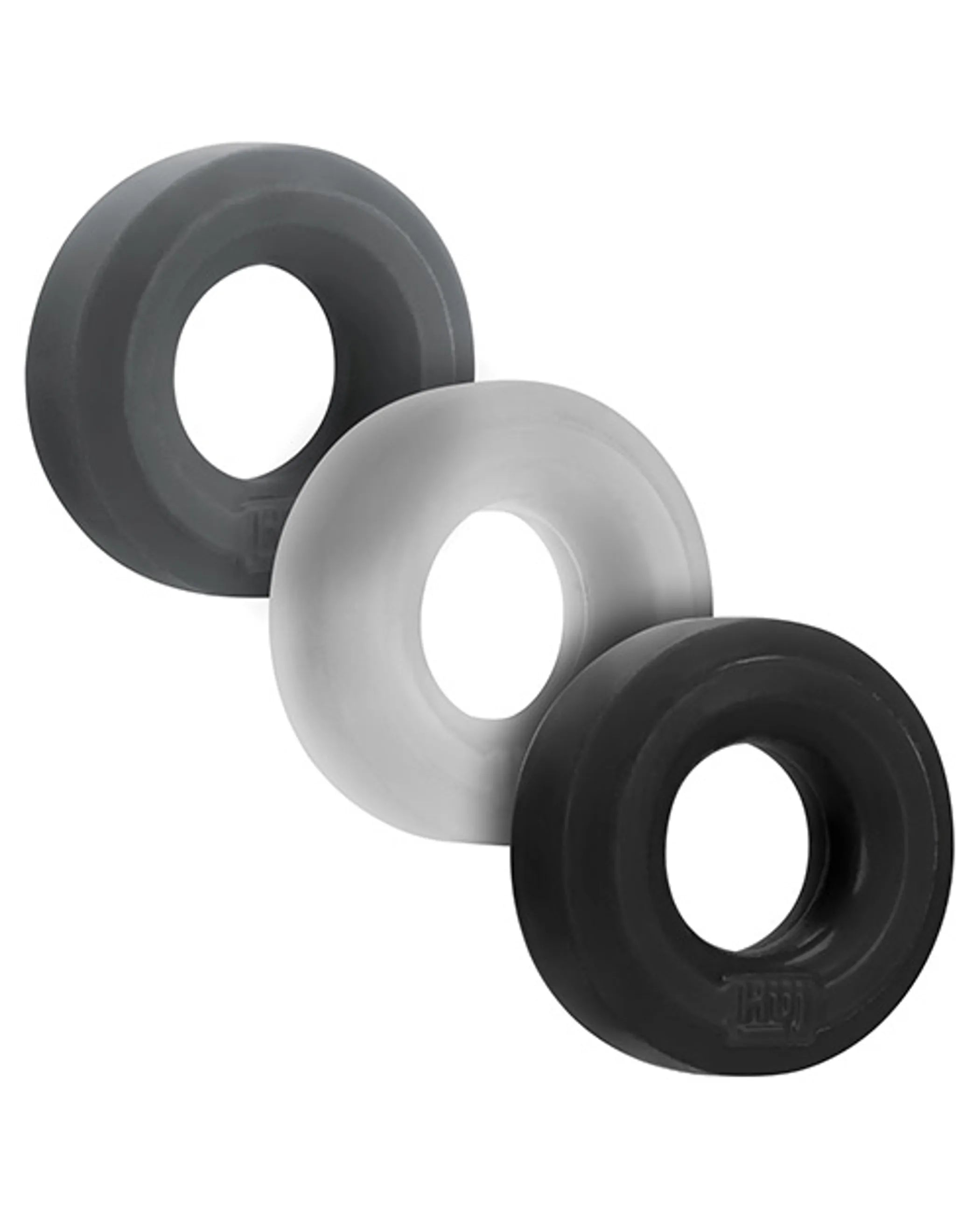 HunkyJunk HUJ C-Ring 3 Pack in Tar and Multi Colors OXBALLS