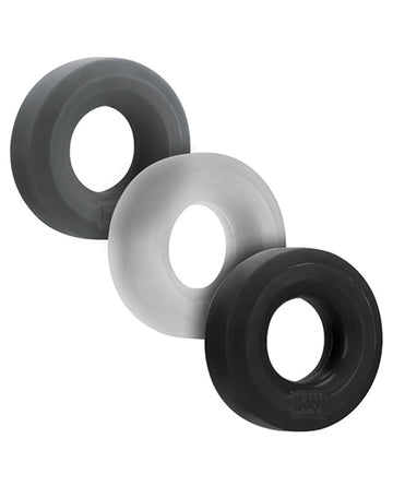 HunkyJunk HUJ C-Ring 3 Pack in Tar and Multi Colors OXBALLS