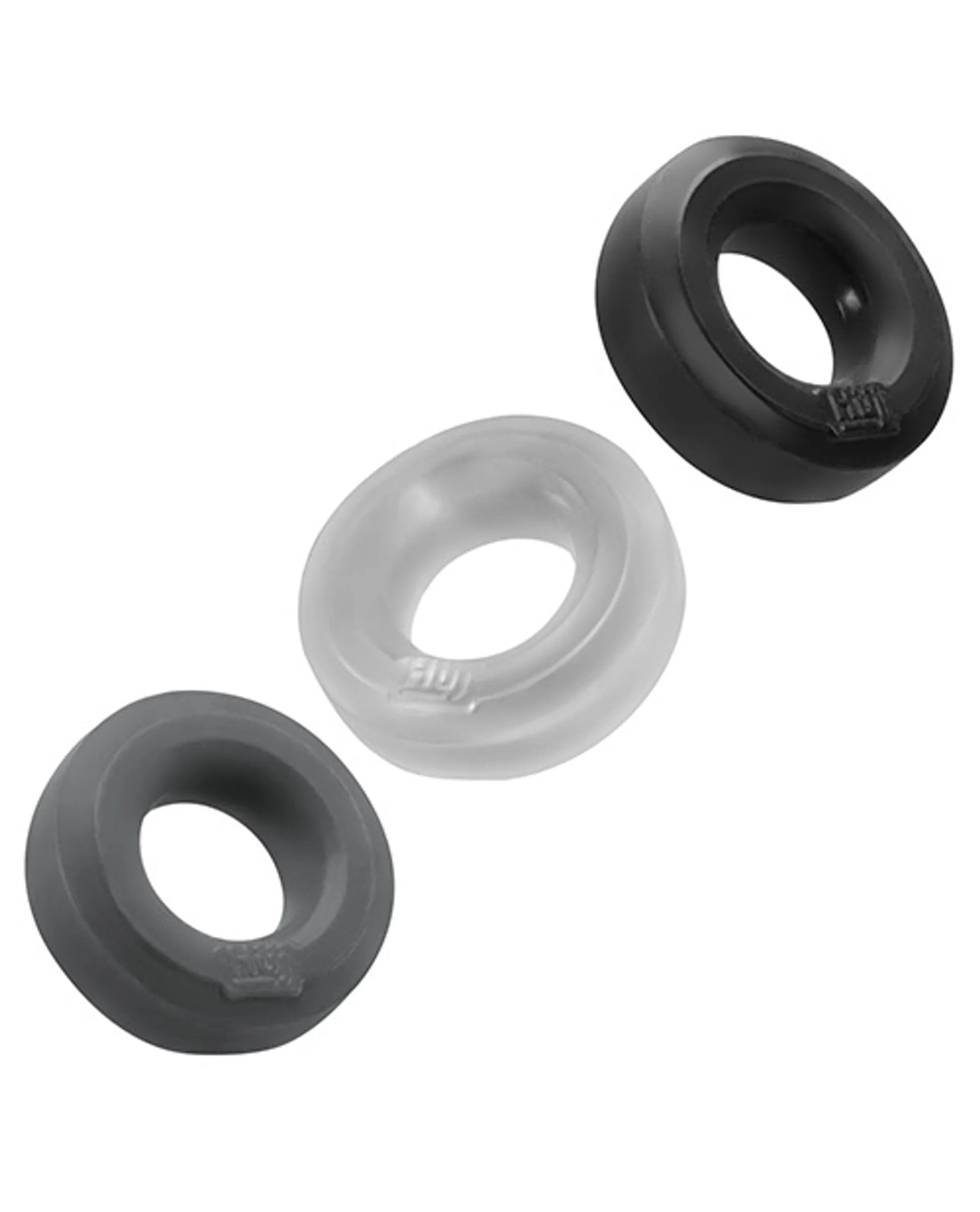 HunkyJunk HUJ C-Ring 3 Pack in Tar and Multi Colors OXBALLS