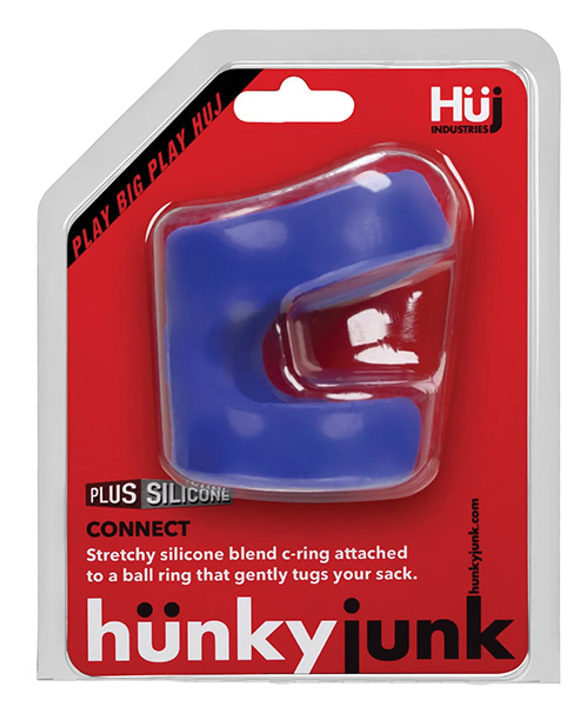 HunkyJunk Connect Cock Ball Tugger Cobalt OXBALLS