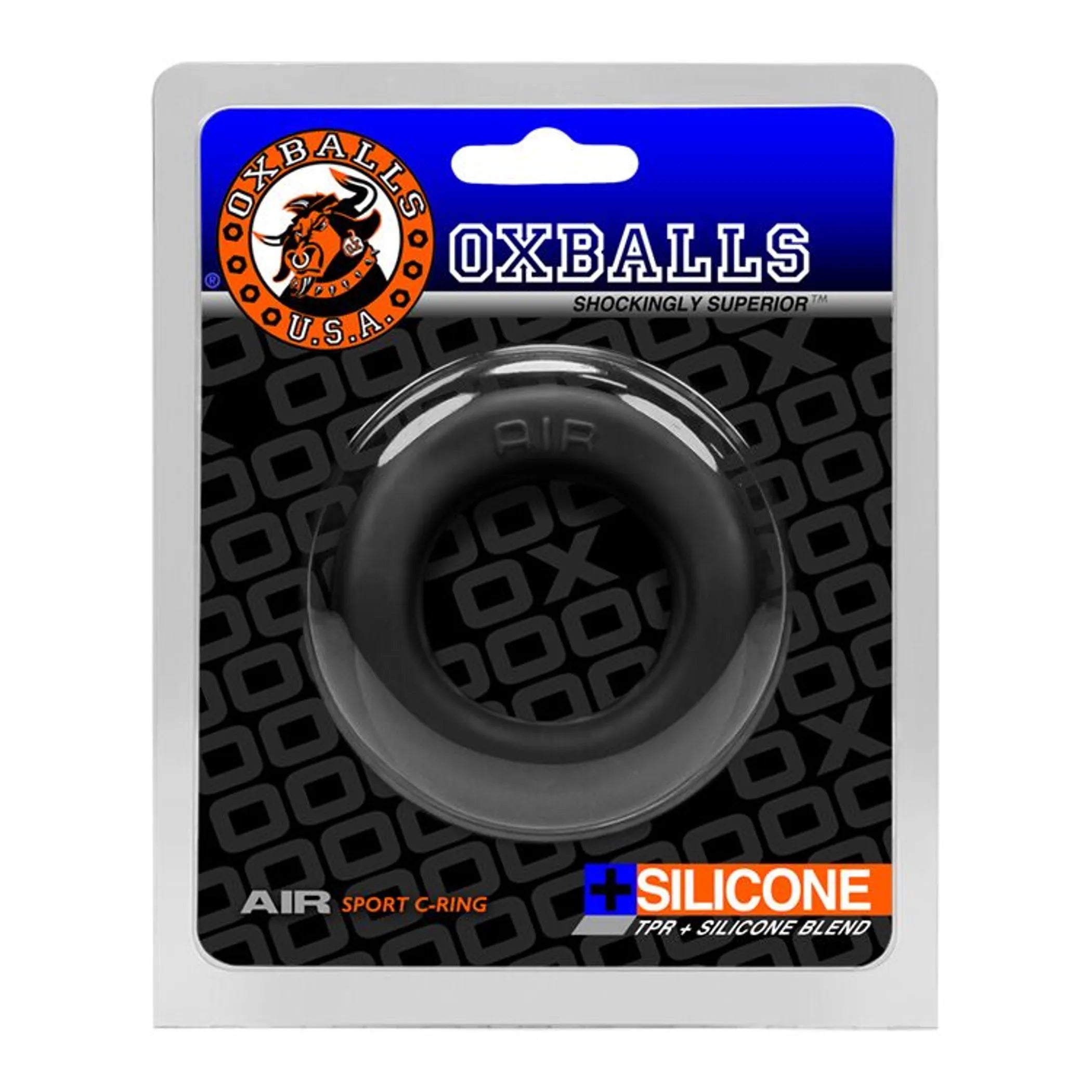 Air Airflow Cock Ring In Black Ice OXBALLS