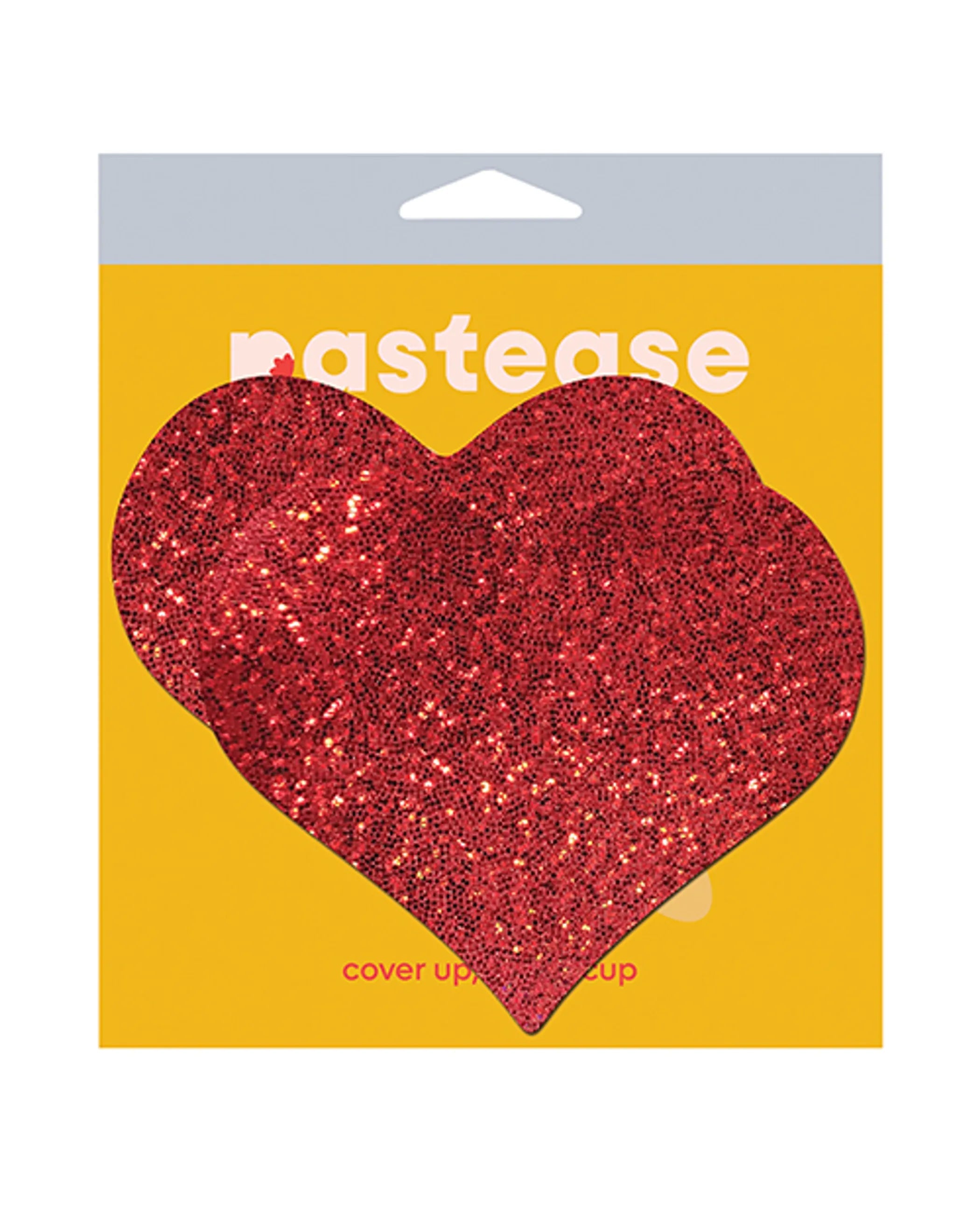 Heart Glitter Red Pasties Pastease