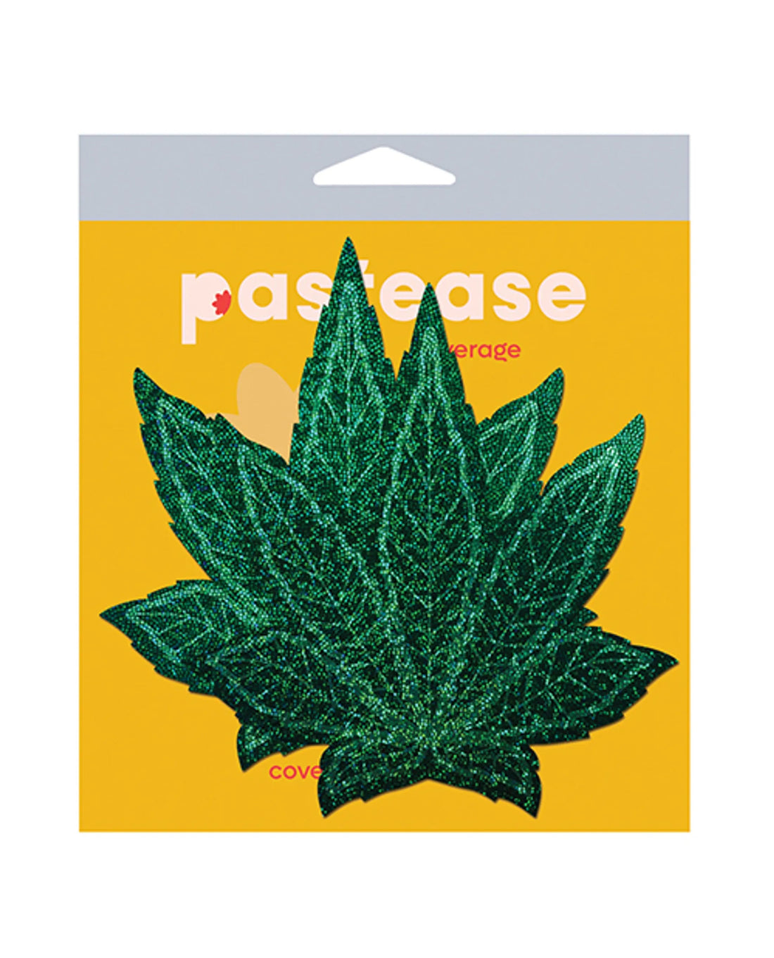 Pot Leaf Glitter Green Fuller Coverage Pasties Pastease