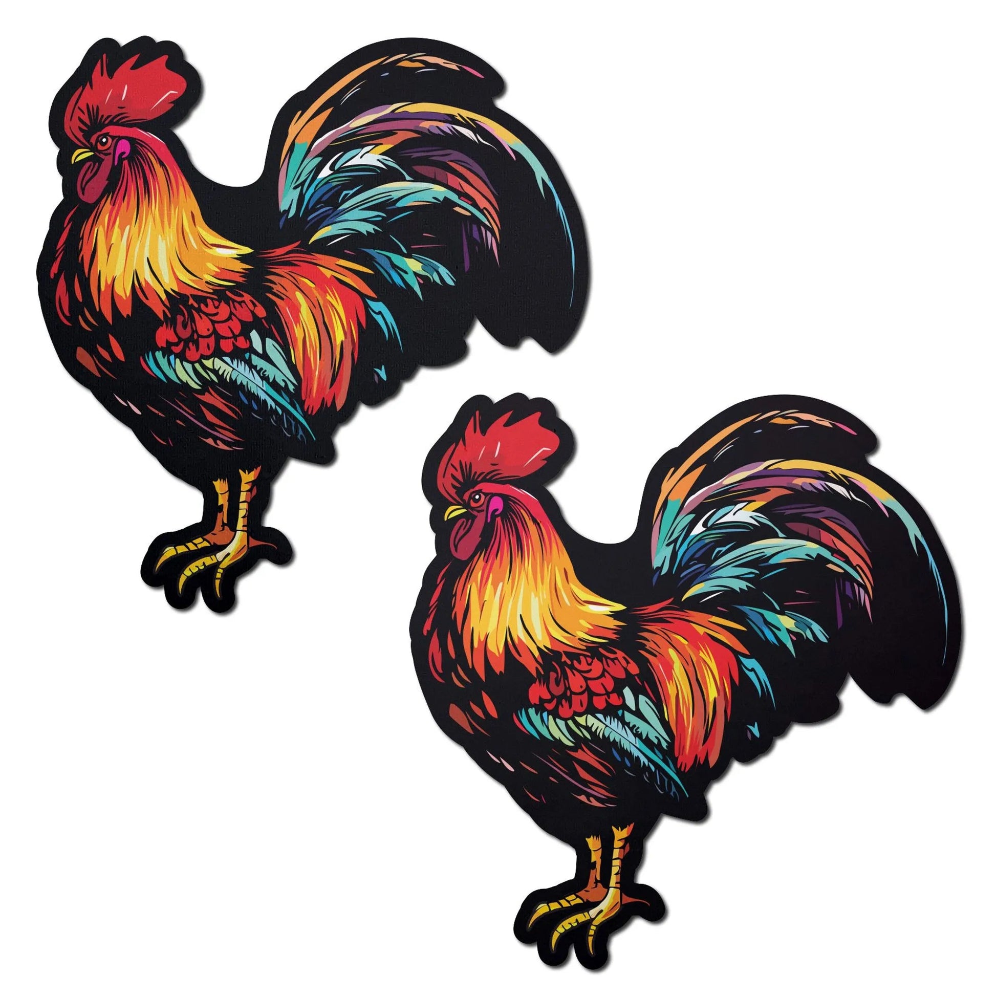 Colorful Rooster Pasties by Pastease Pastease