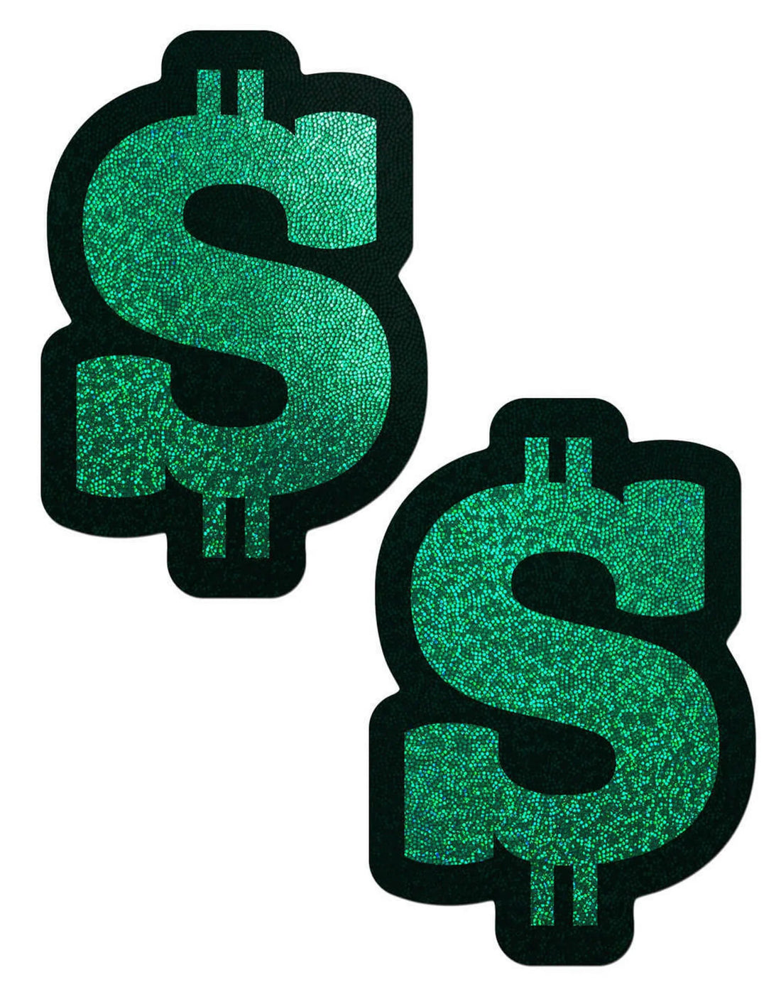 PASTEASE GREEN GLITTER DOLLAR SIGN Pastease