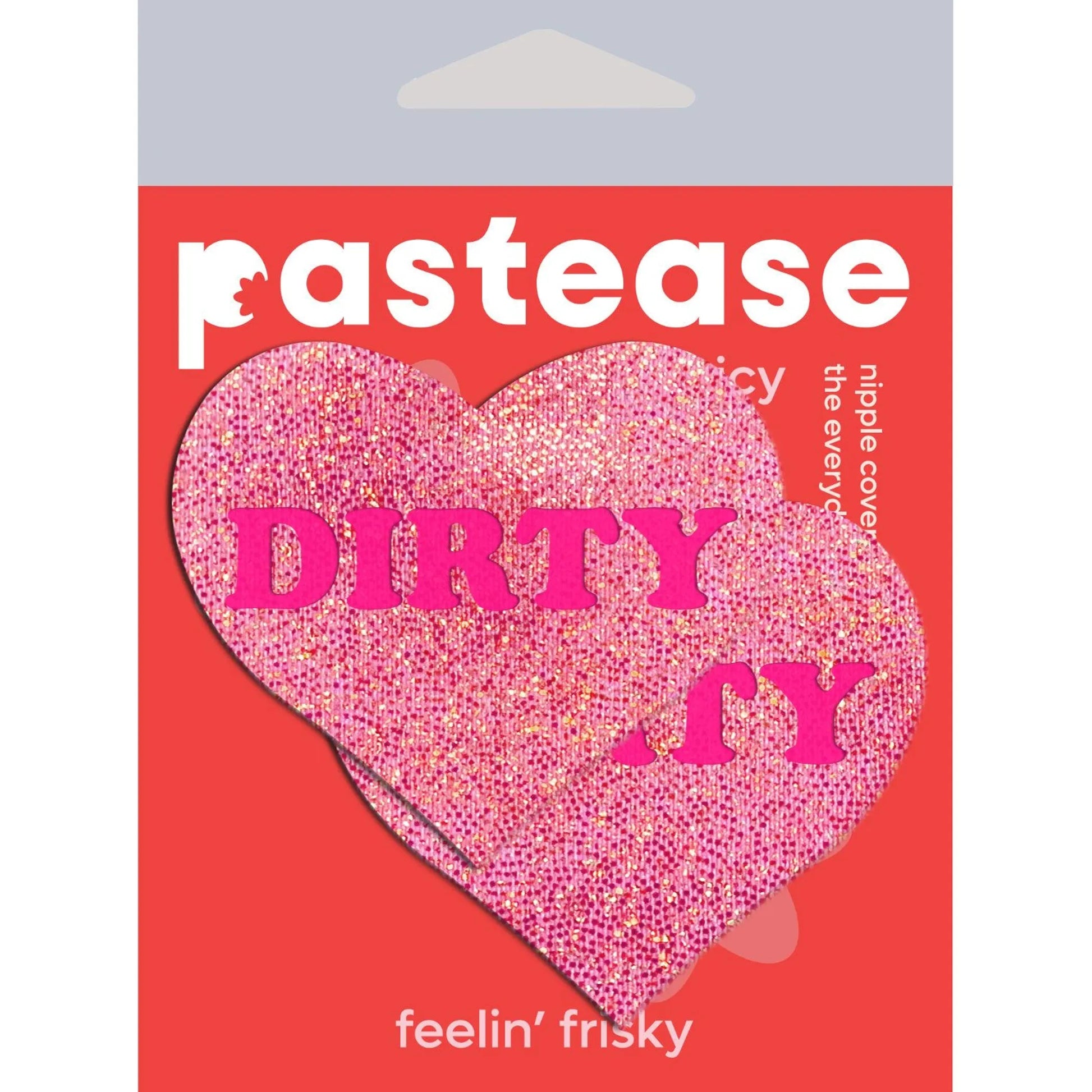 Pastease Love Dirty Heart Pink Nipple Pasties Pastease