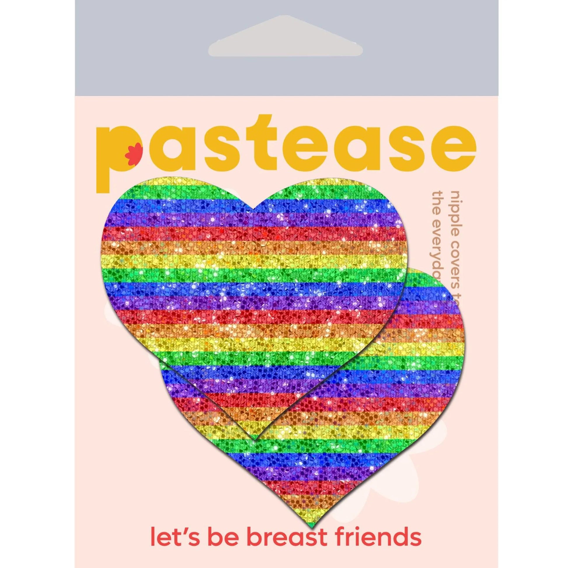 Pastease Glitter Rainbow Heart Pasties Pastease