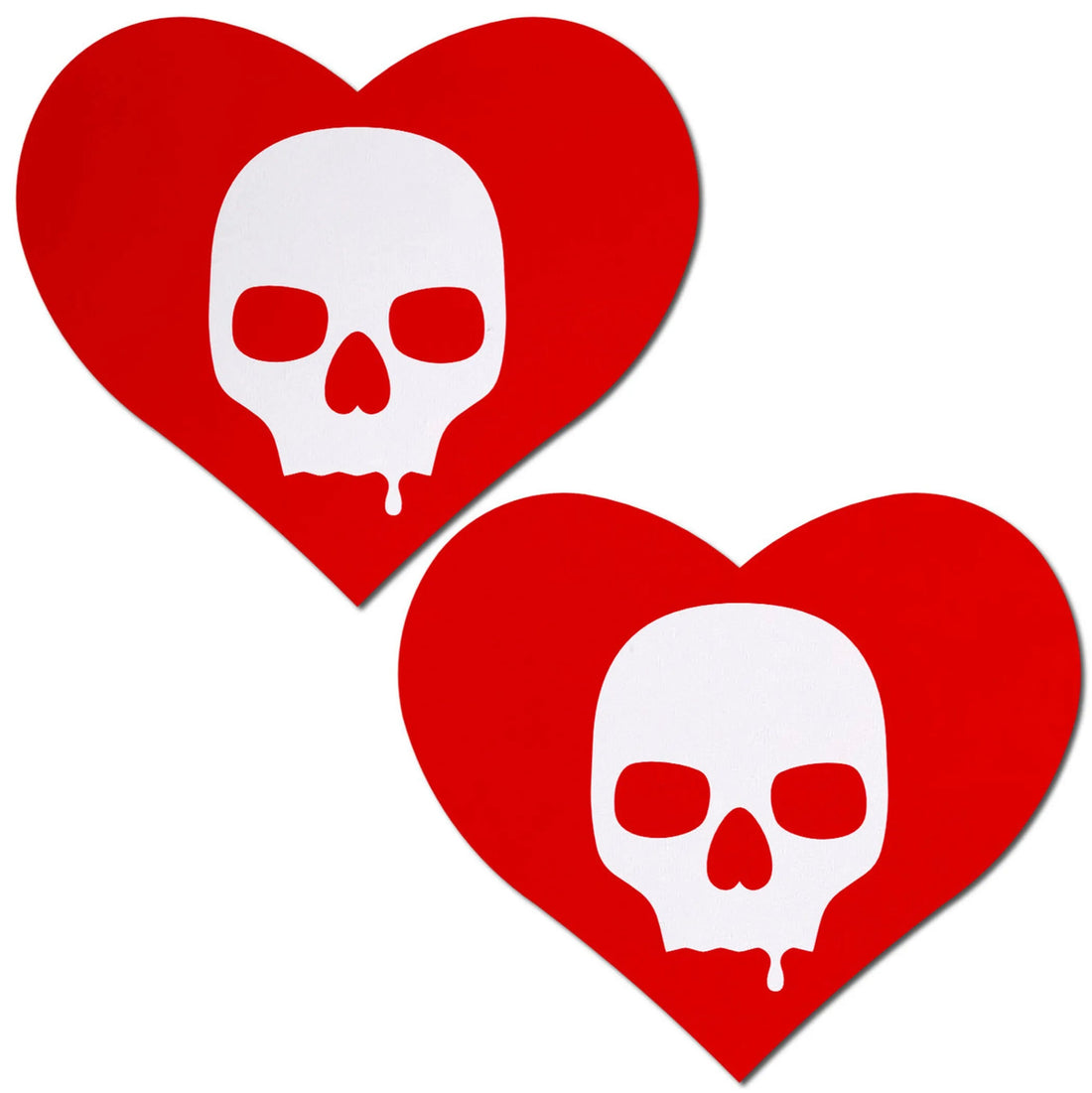 Sullen Skull Red Heart Pasties Pastease