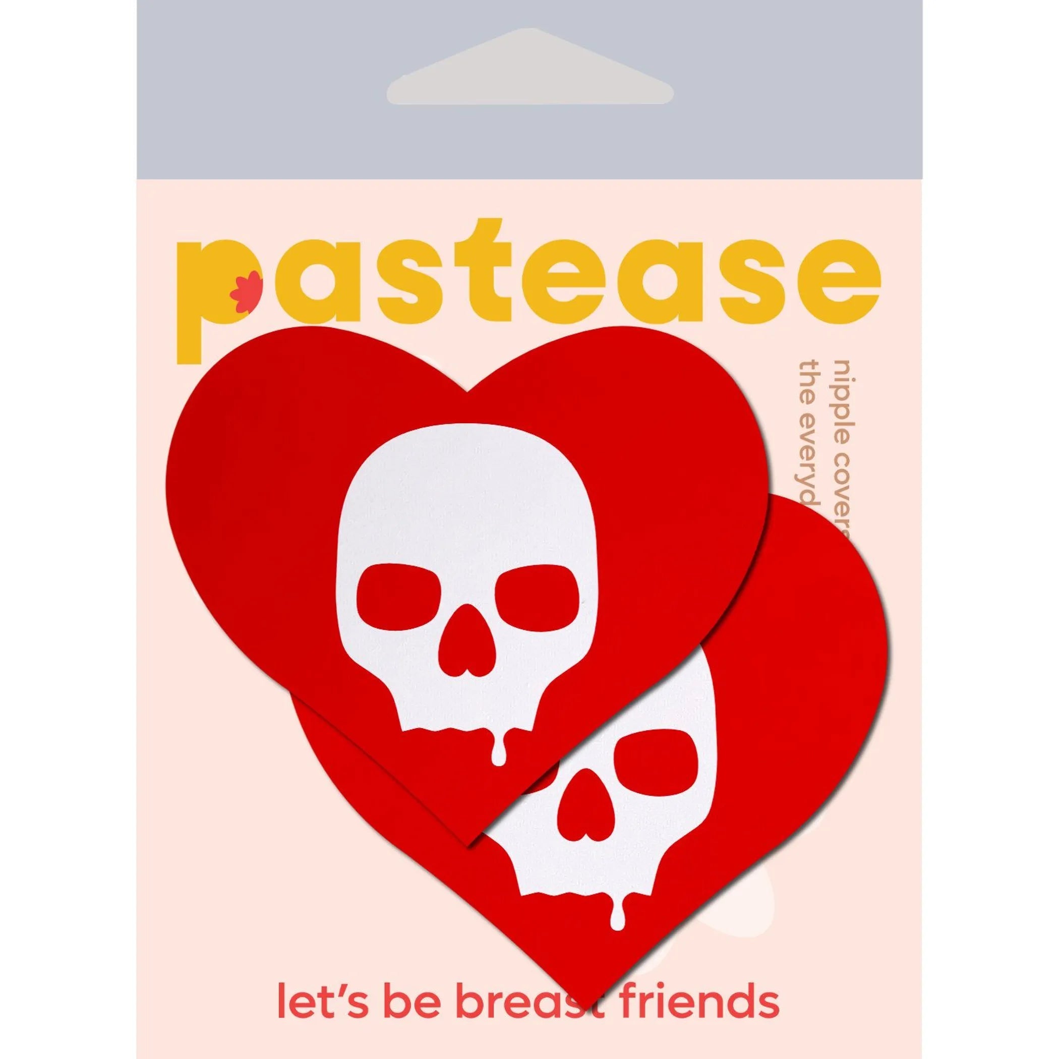 Sullen Skull Red Heart Pasties Pastease