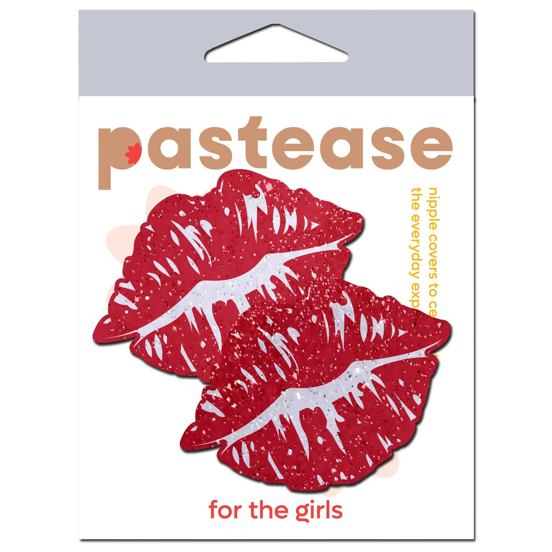 Sparkly Red Kissing Lips Pasties Pastease