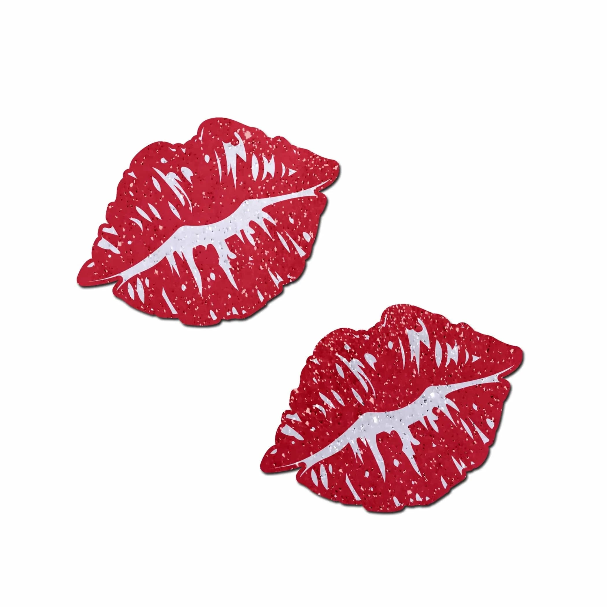 Sparkly Red Kissing Lips Pasties Pastease